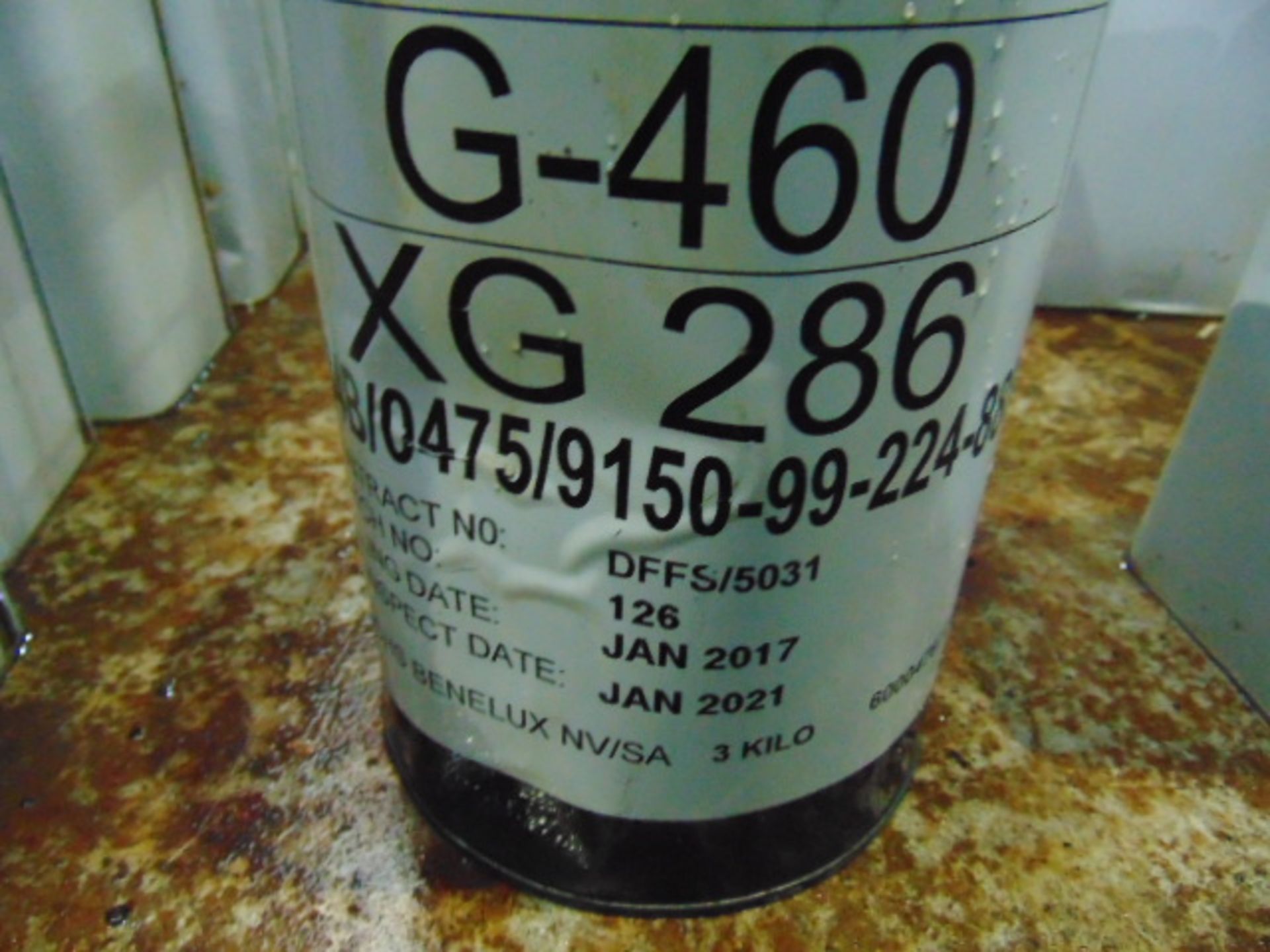 5 x 3 Kilo Cans of G-460/XG-286 Grease Direct from reserve stores - Image 2 of 2