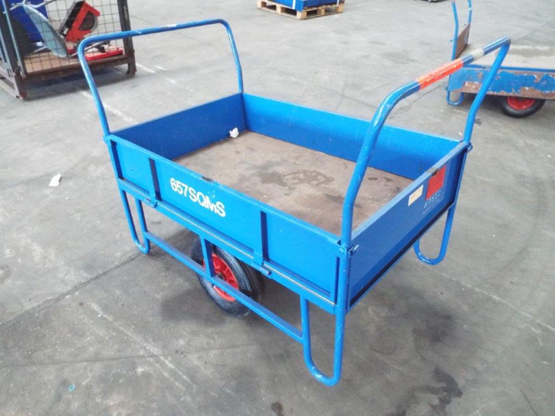 Twin Handle Balance Trolley with Drop Sides - Image 2 of 10