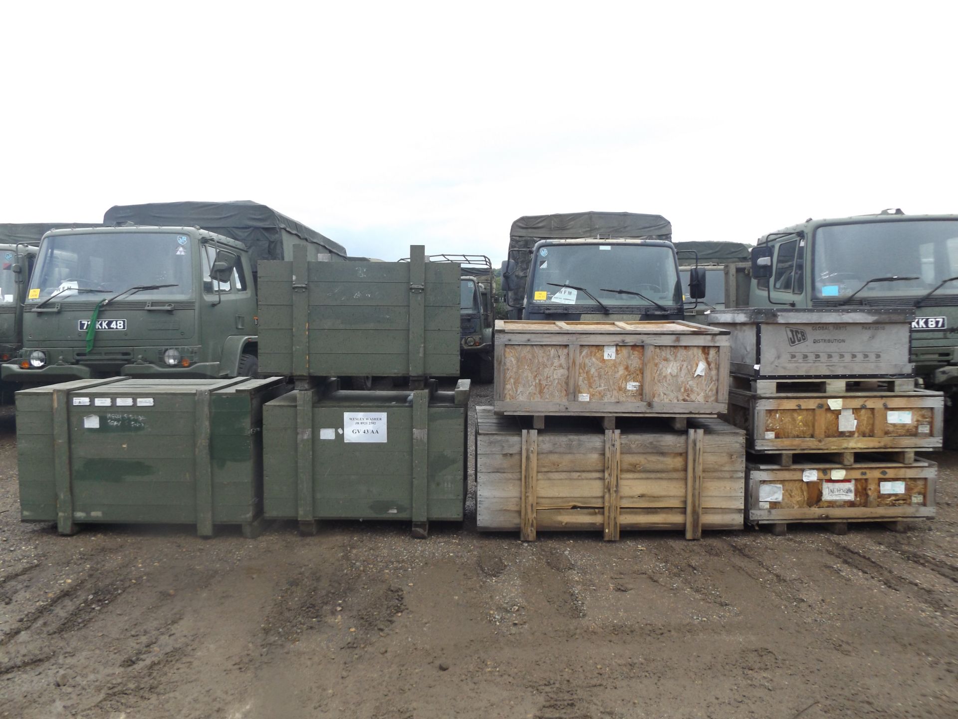 8 x Assorted Large Wooden Packing Crates