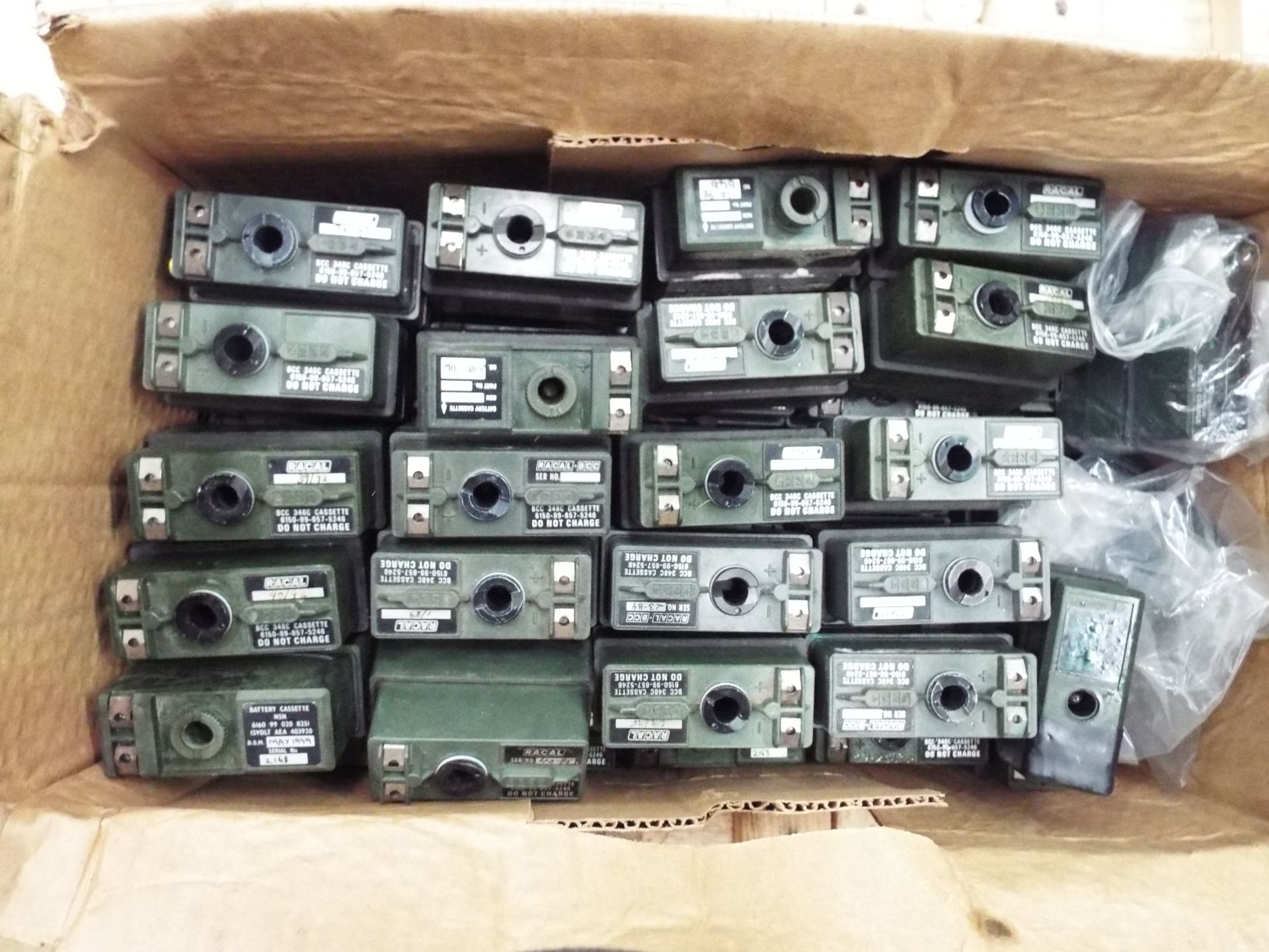 Approx 50 x Clansman Battery Cassettes
