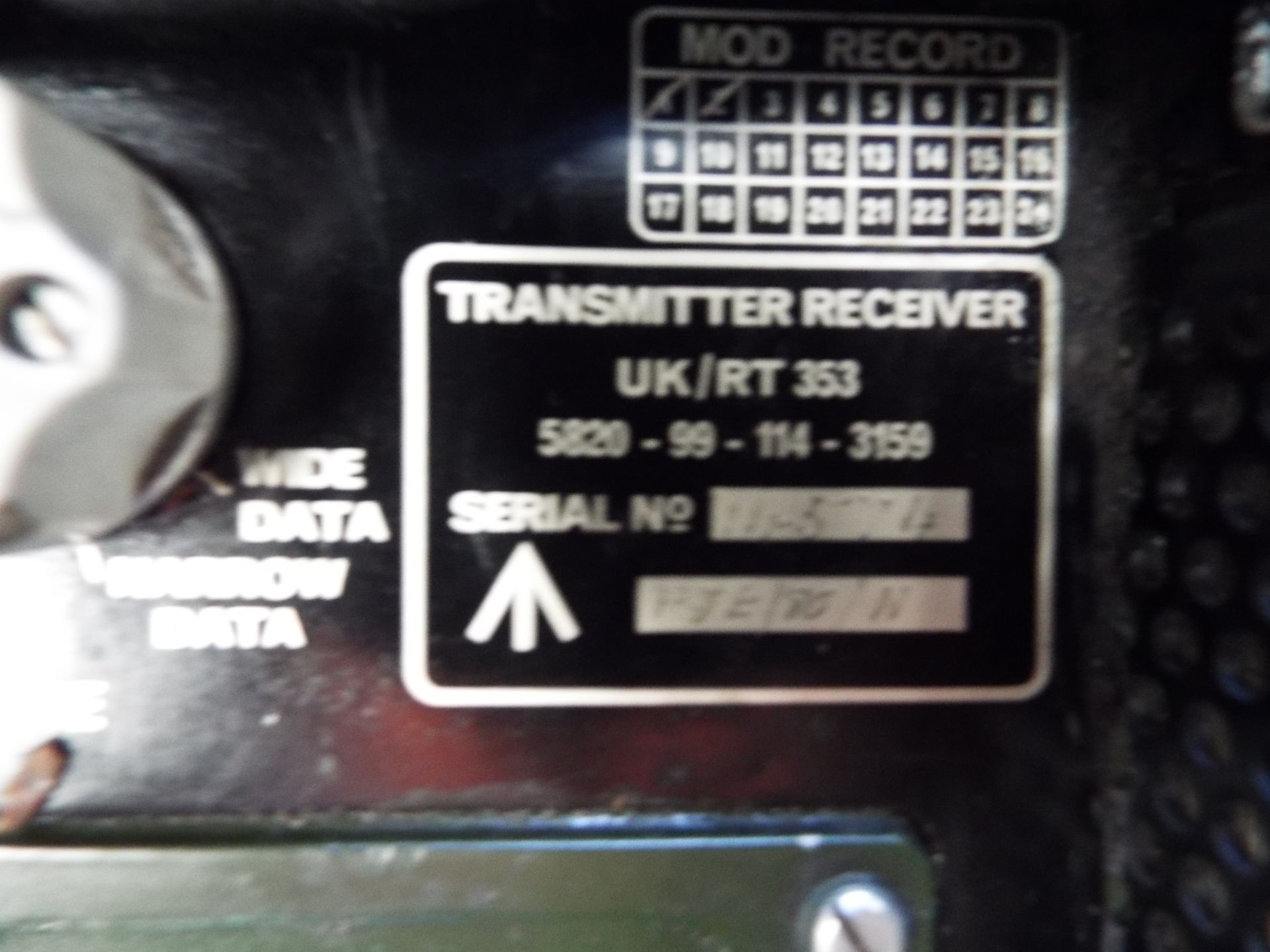 Clansman RT353 Transmitter Reciever - Image 4 of 5