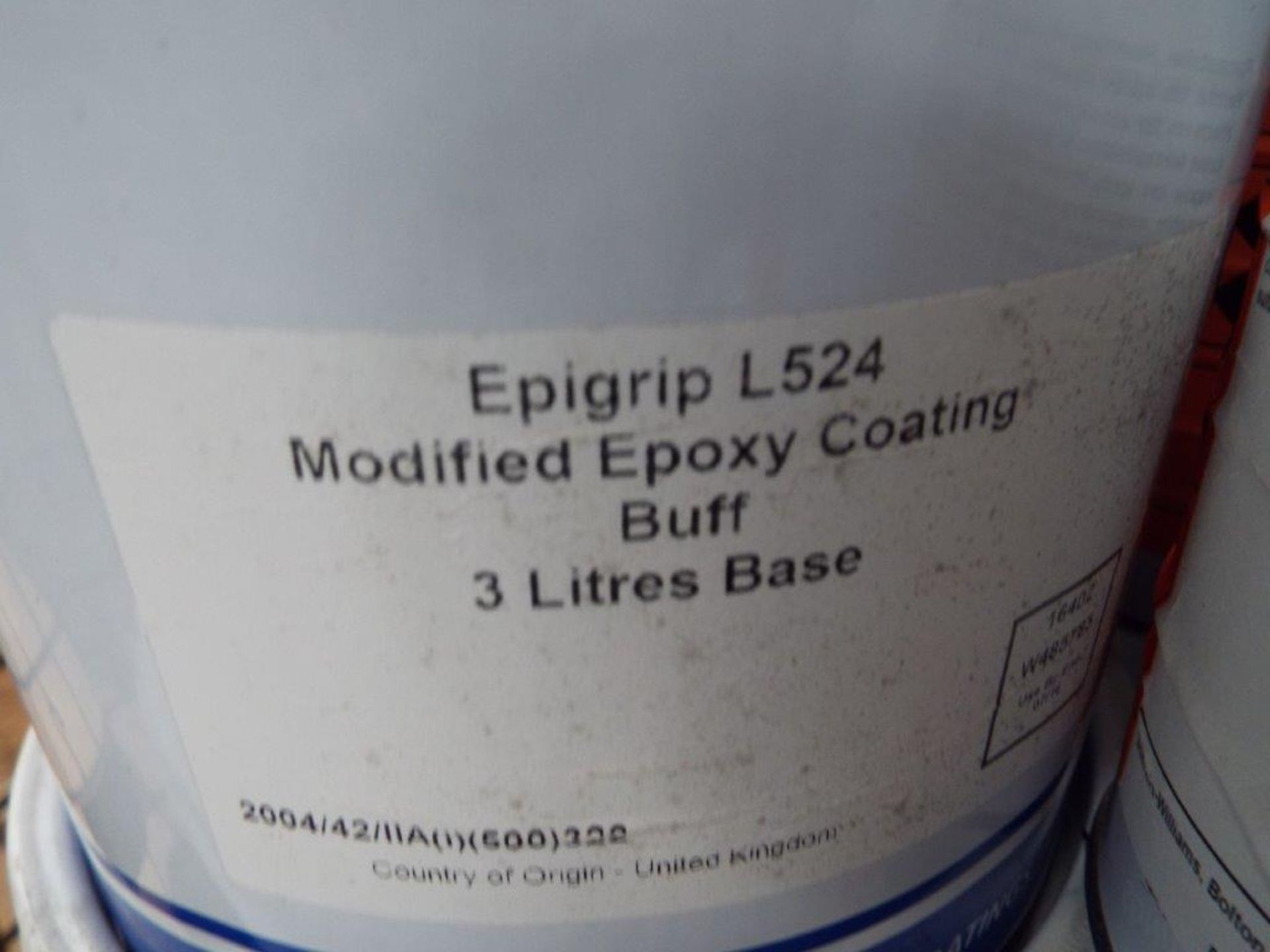 14 x Unissued 3/1L Cans of L524 Buff Modified Epoxy Coating - Image 2 of 4