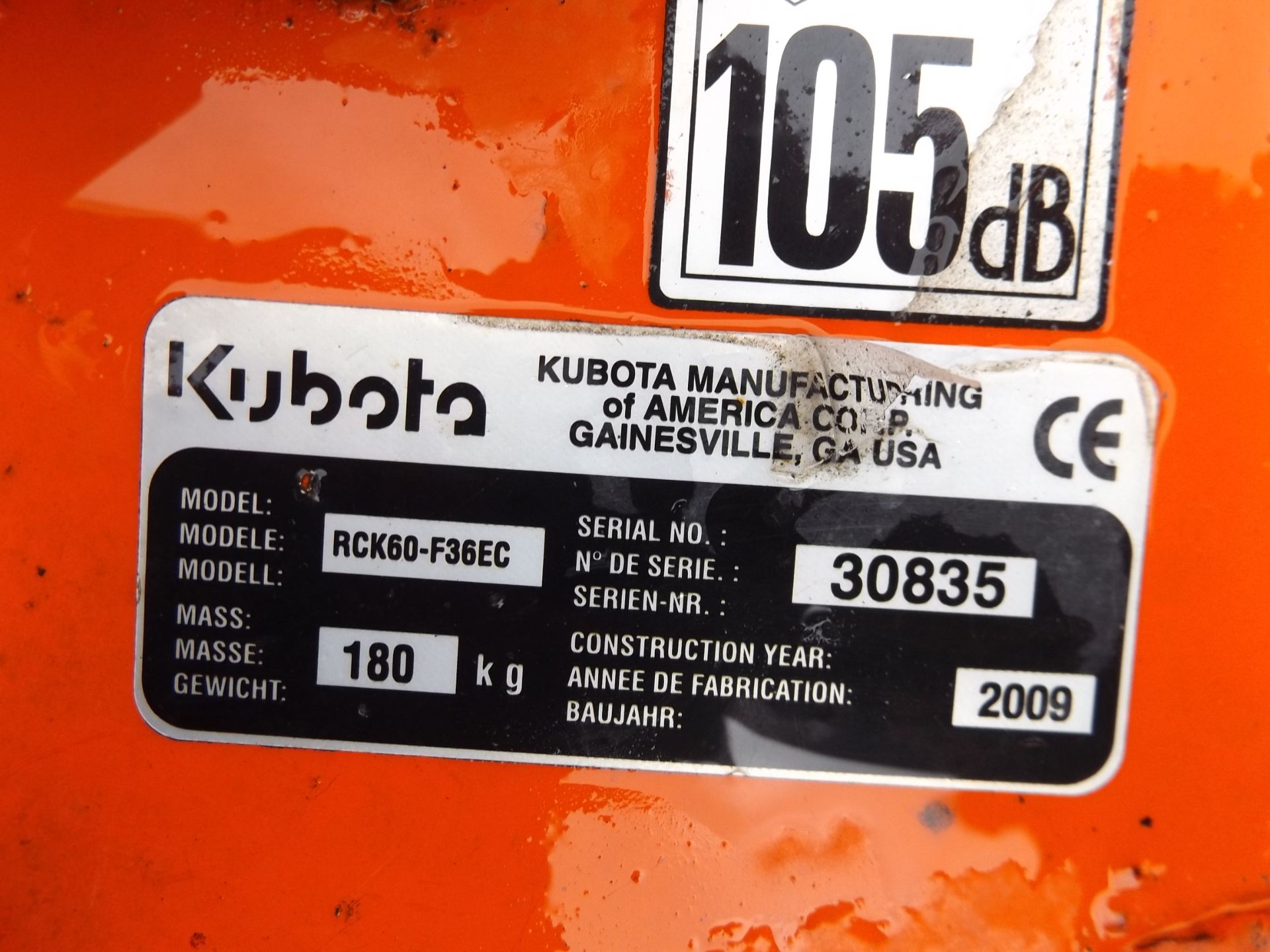 2009 Kubota F3680 4 x 4 Out Front Mower 36 HP Diesel - Image 11 of 15