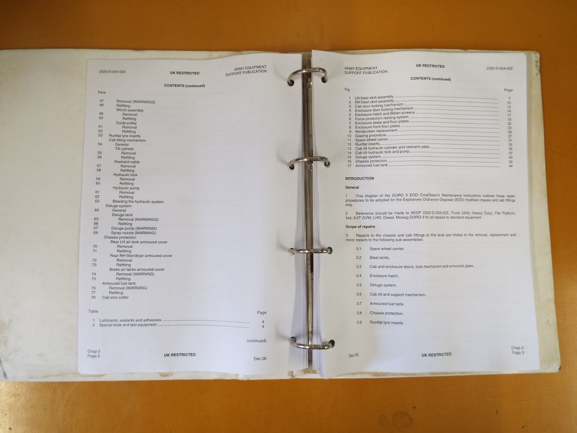 Extremely Rare Mowag Duro III 4x4 Maintenance Instructions Document - Image 6 of 10