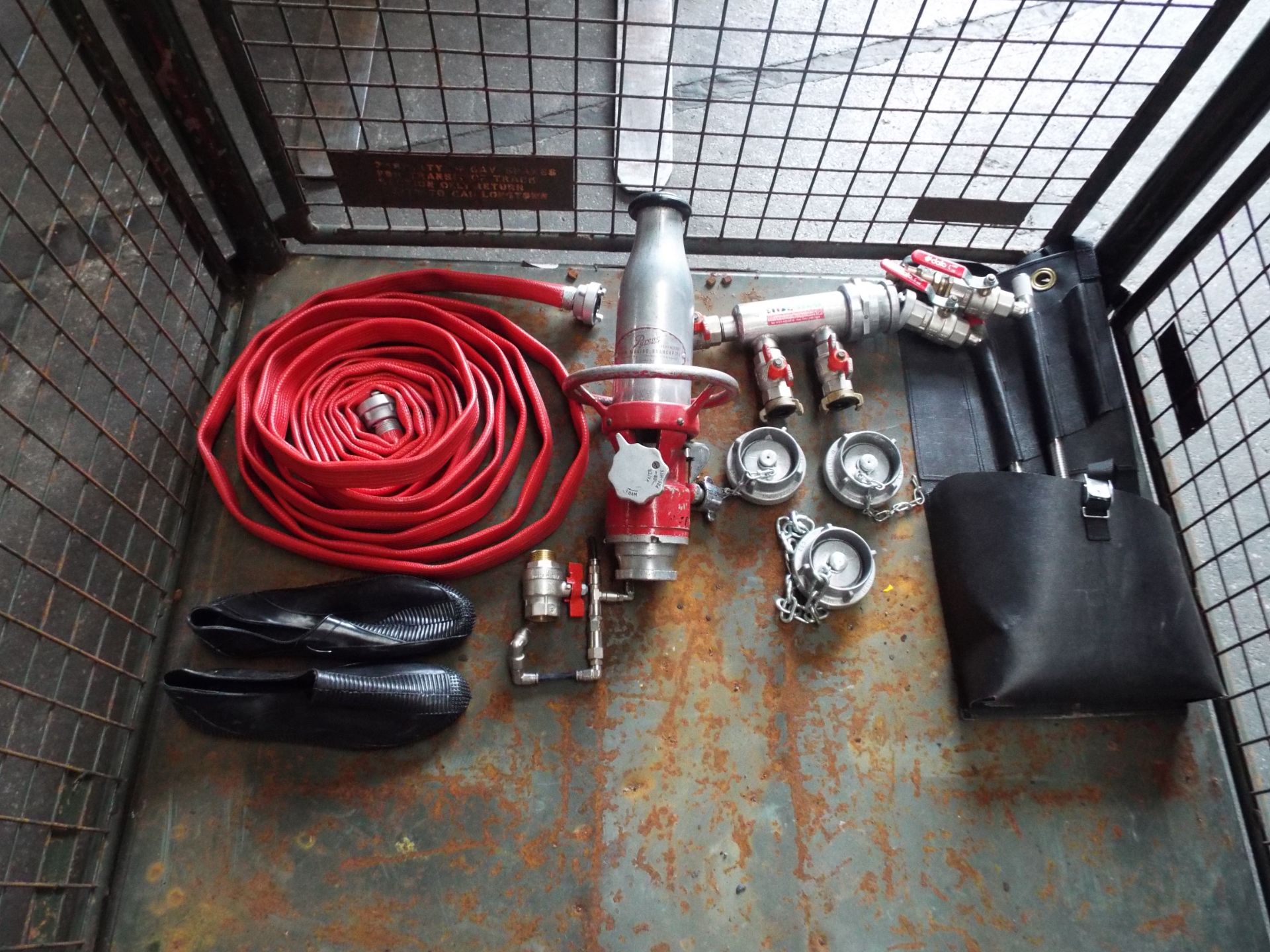 Mixed Stillage of Firefighting Equipment inc. Hose, Valves, Nozzle etc