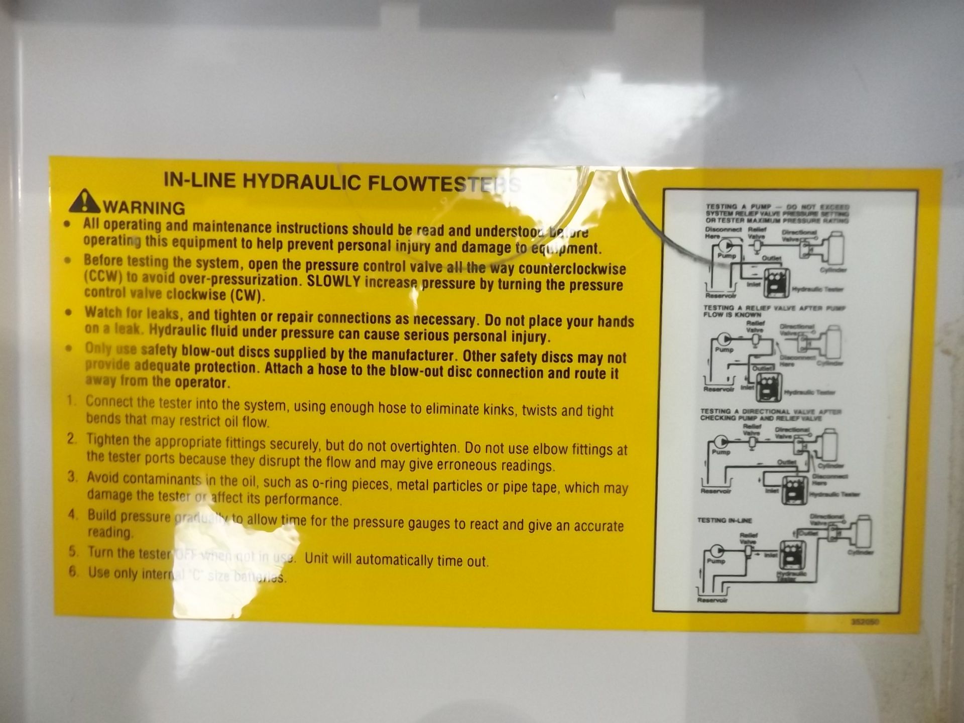 SPX / OTC In-Line Hydraulic Test Kit No. 4221 Model C-75 - Bild 9 aus 9