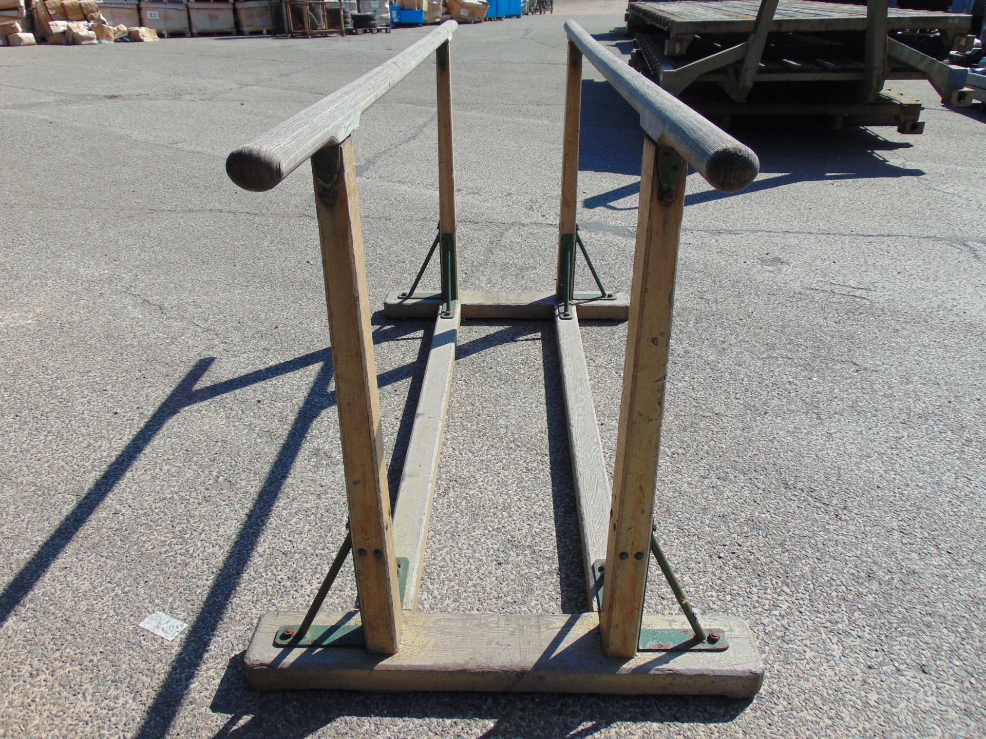 Vintage Wooden Gymnastics Parallel Bars - Image 6 of 6