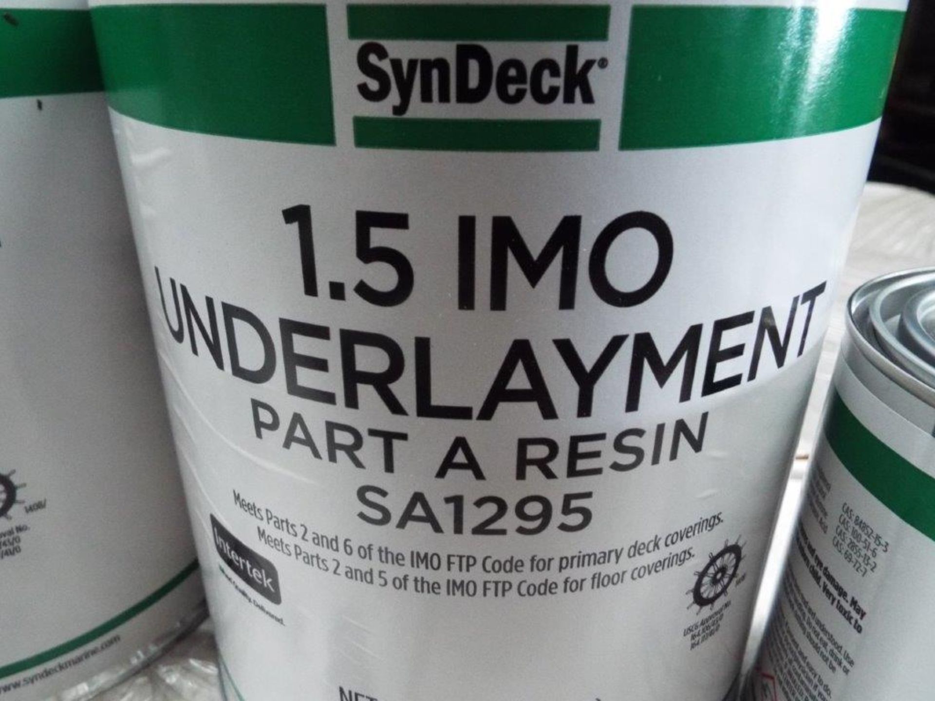 122 x Unissued 2/0.83L Cans of SynDeck IMO 1.5 Underlayment - Image 3 of 5