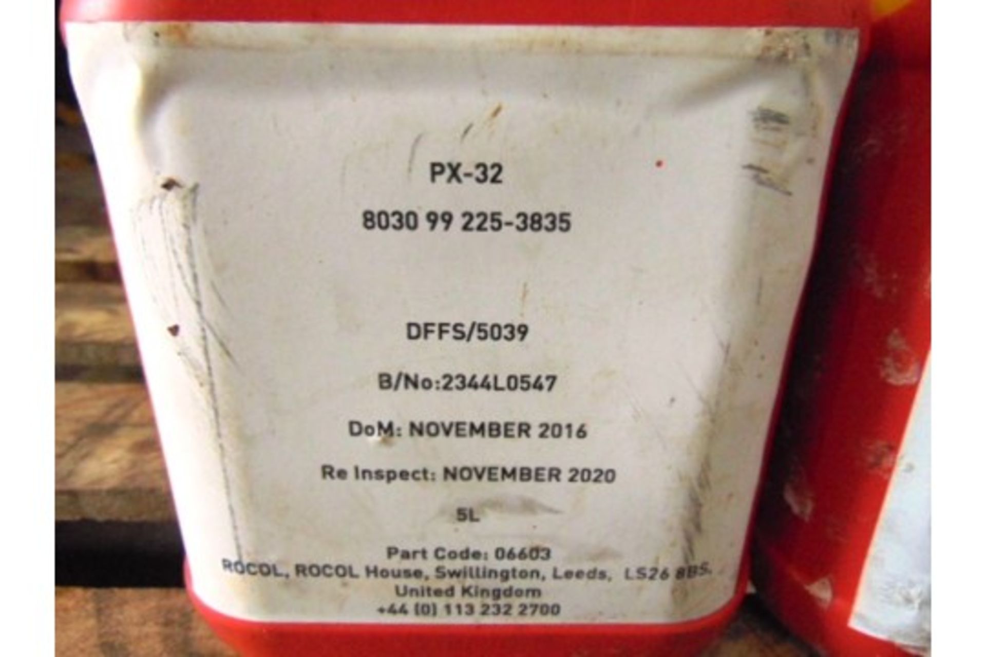 3 x Unissued 5L Tubs of Rocol PX-32 Corrosion Preventative . Direct from reserve stores - Image 3 of 3