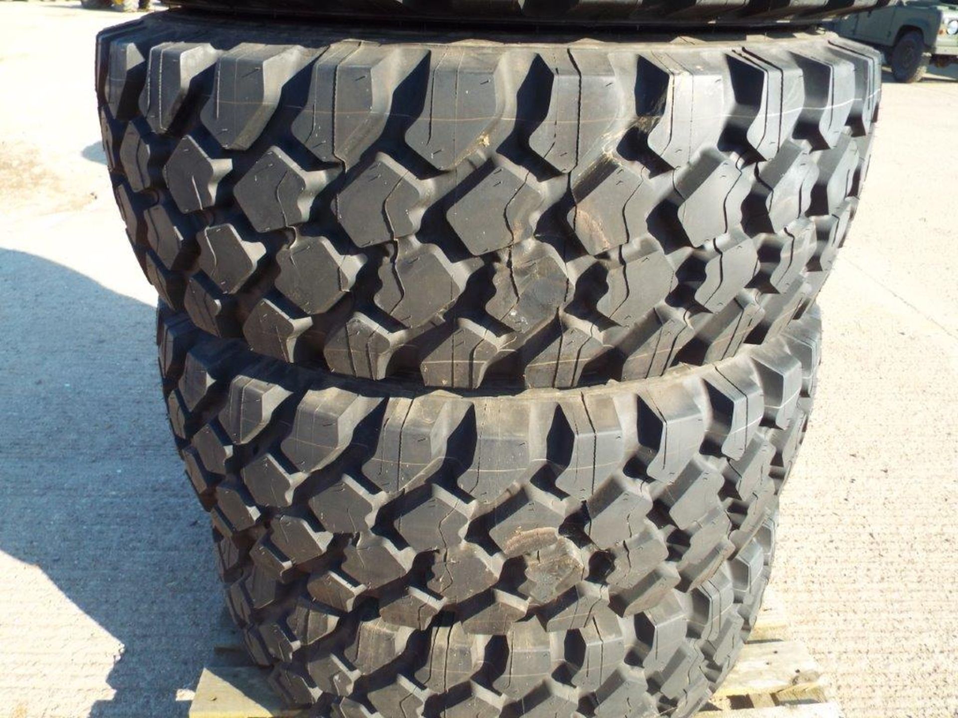 4 x Michelin XZL 395/85 R20 Tyres with 10 Stud Rims - Image 2 of 9