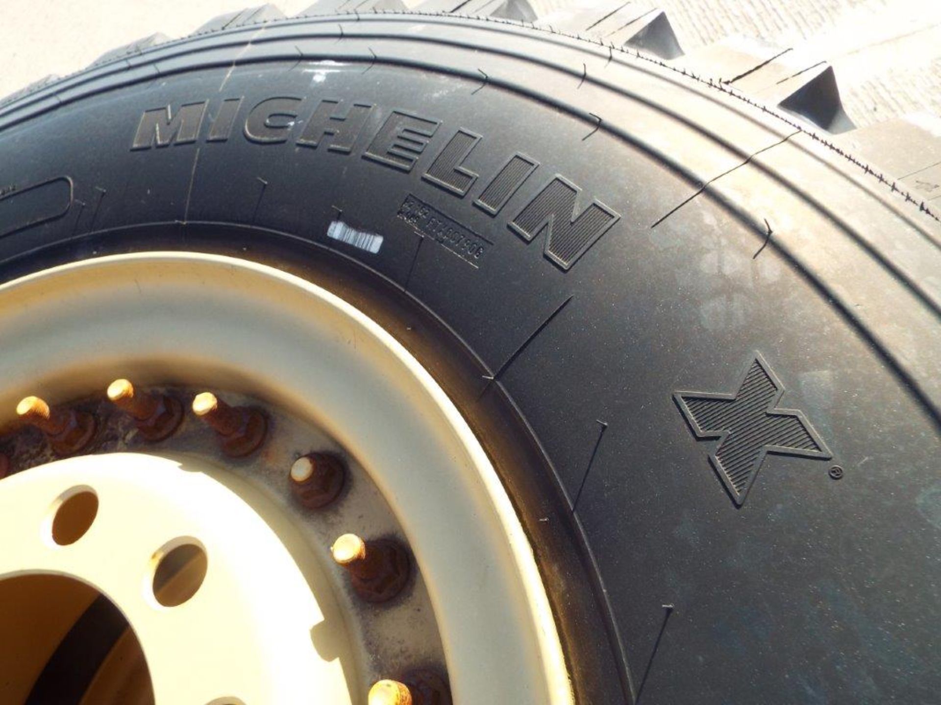 4 x Michelin XZL 395/85 R20 Tyres with 10 Stud Rims - Image 6 of 9