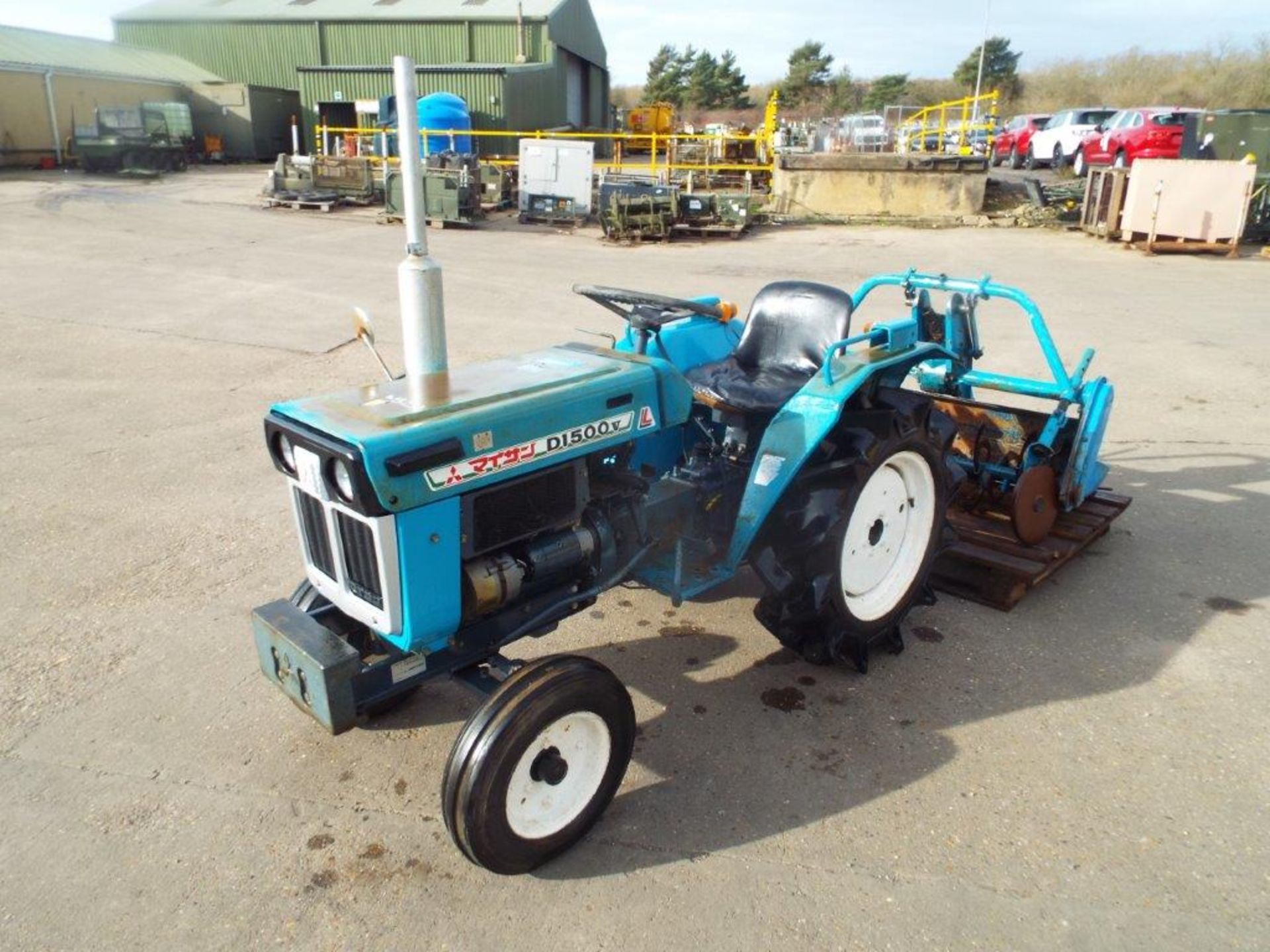 Mitsubishi D1500 Compact Tractor with Rotovator - Bild 3 aus 21