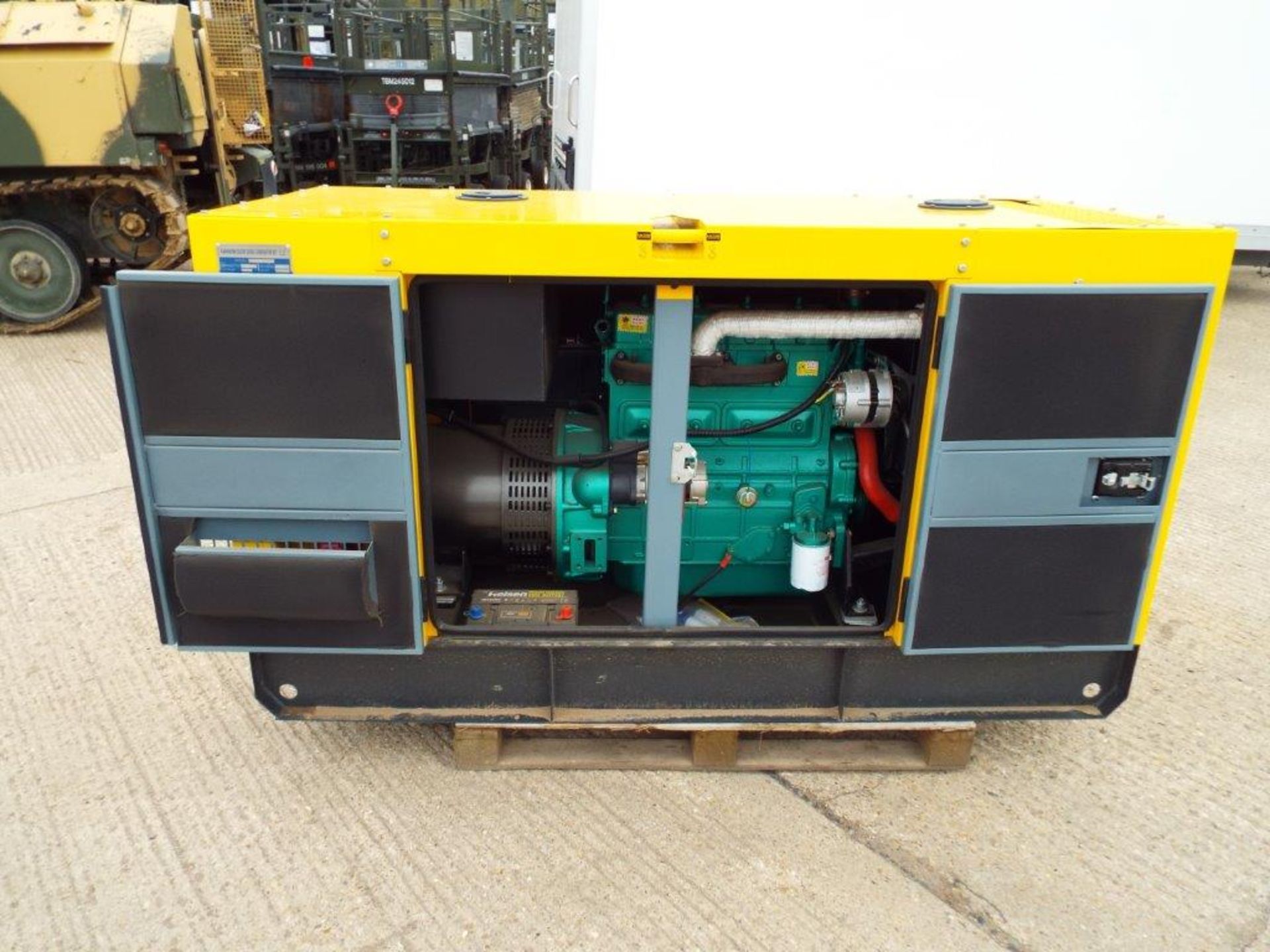 UNISSUED WITH TEST HOURS ONLY 30 KVA 3 Phase Silent Diesel Generator Set - Image 2 of 20