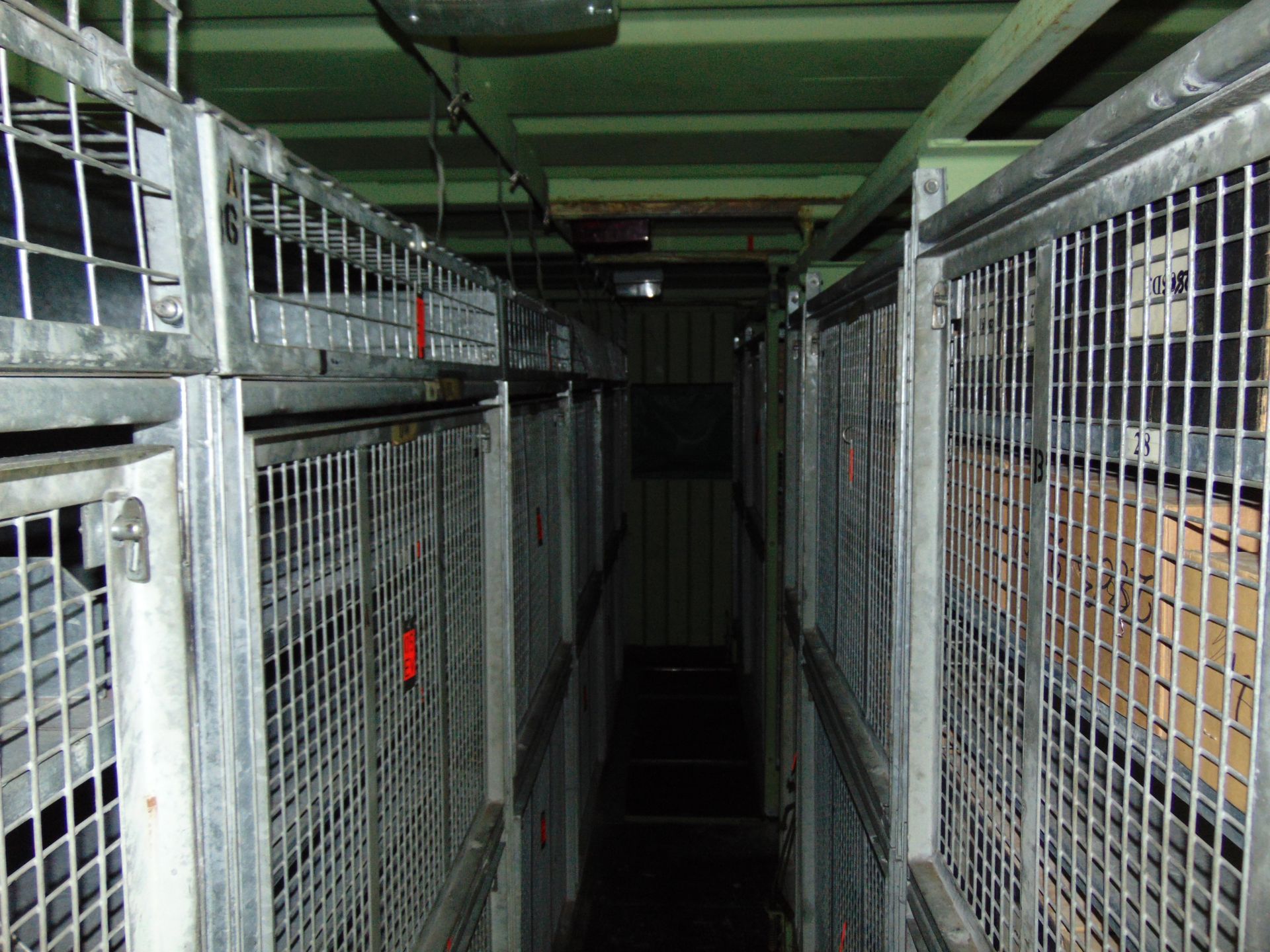 20ft ISO Shipping Container complete with fitted internal roller racking storage system - Image 8 of 11