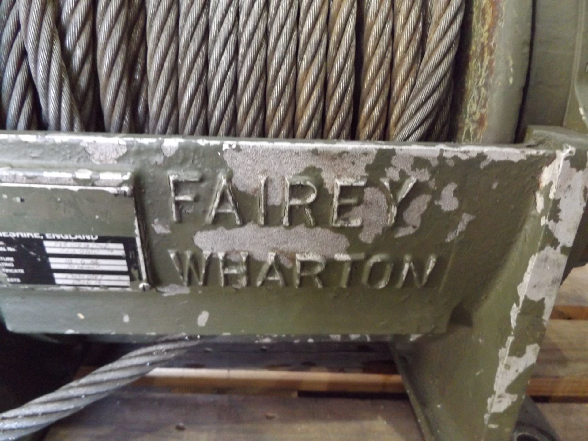 Fairey Wharton 10 ton Recovery Vehicle Mounted Mechanical Winch Drum - Image 6 of 8