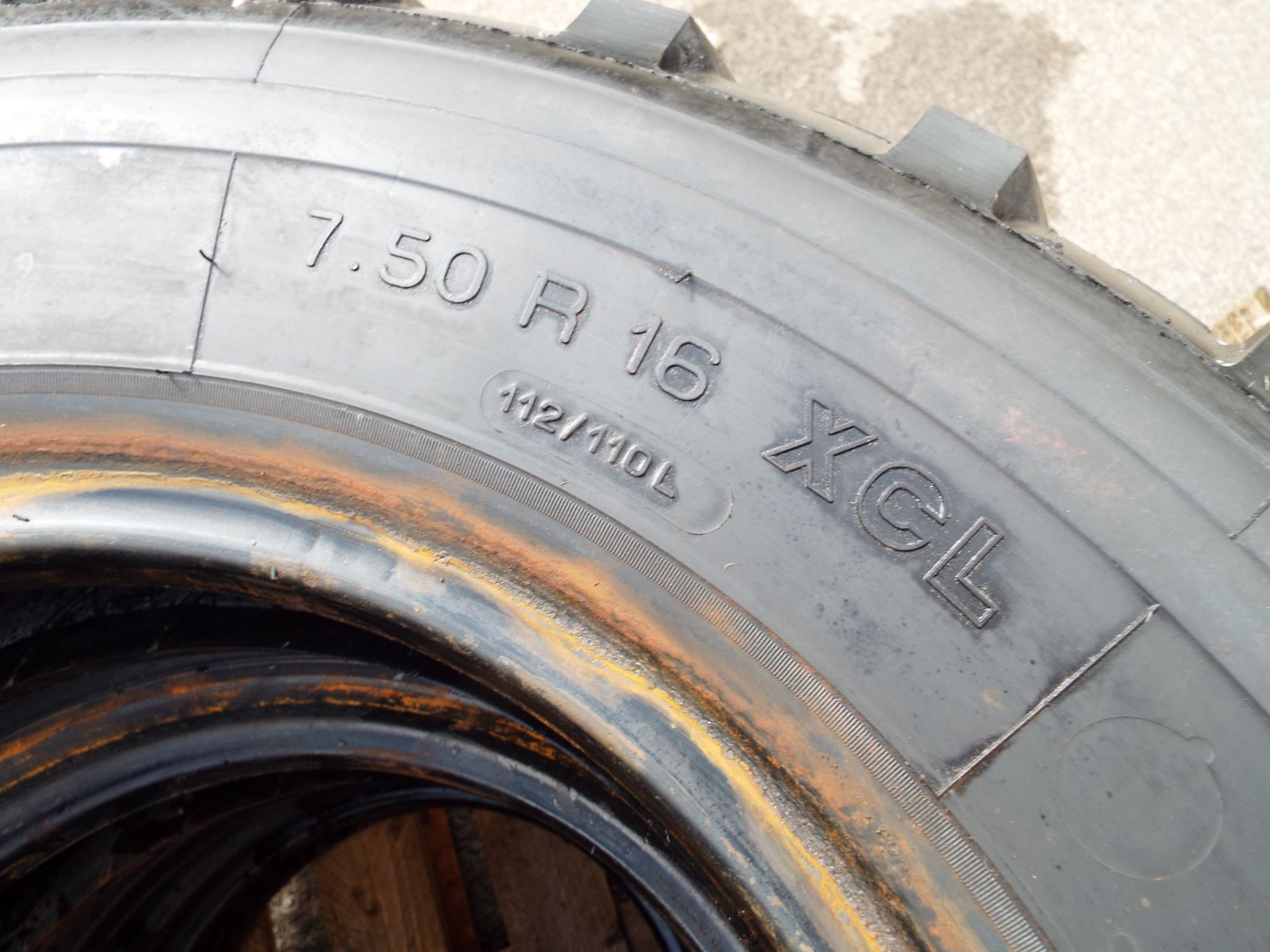 4 x Michelin XCL 7.50 R16 Winter/Studded Tyres - Image 4 of 7