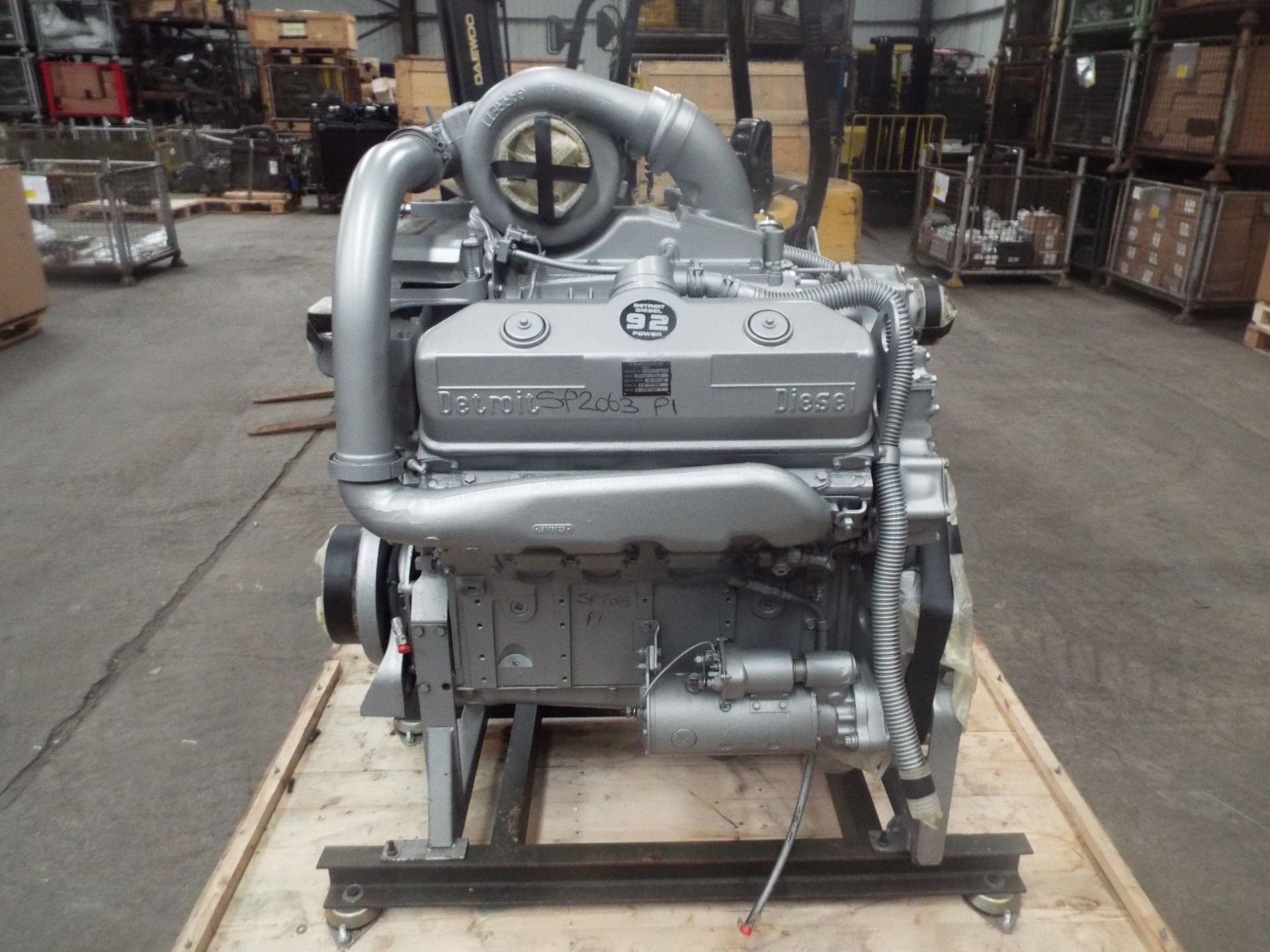 Detroit 8V-92TA DDEC V8 Turbo Diesel Engine Complete with Ancillaries and Starter Motor - Image 5 of 20