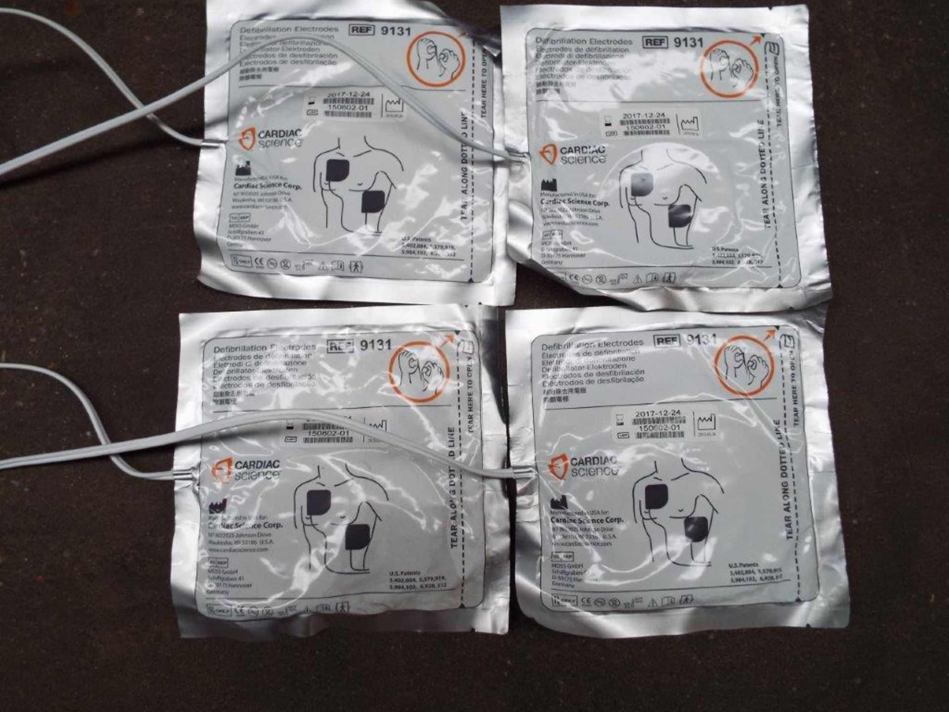 4 x Cardiac Science Powerheart G3 Replacement Electrodes