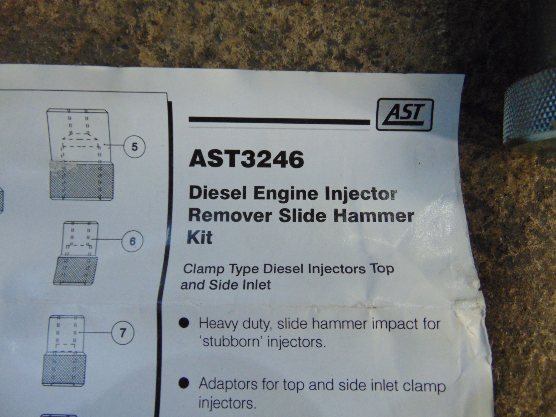 6pc Diesel Injector Puller Set - Bild 3 aus 4