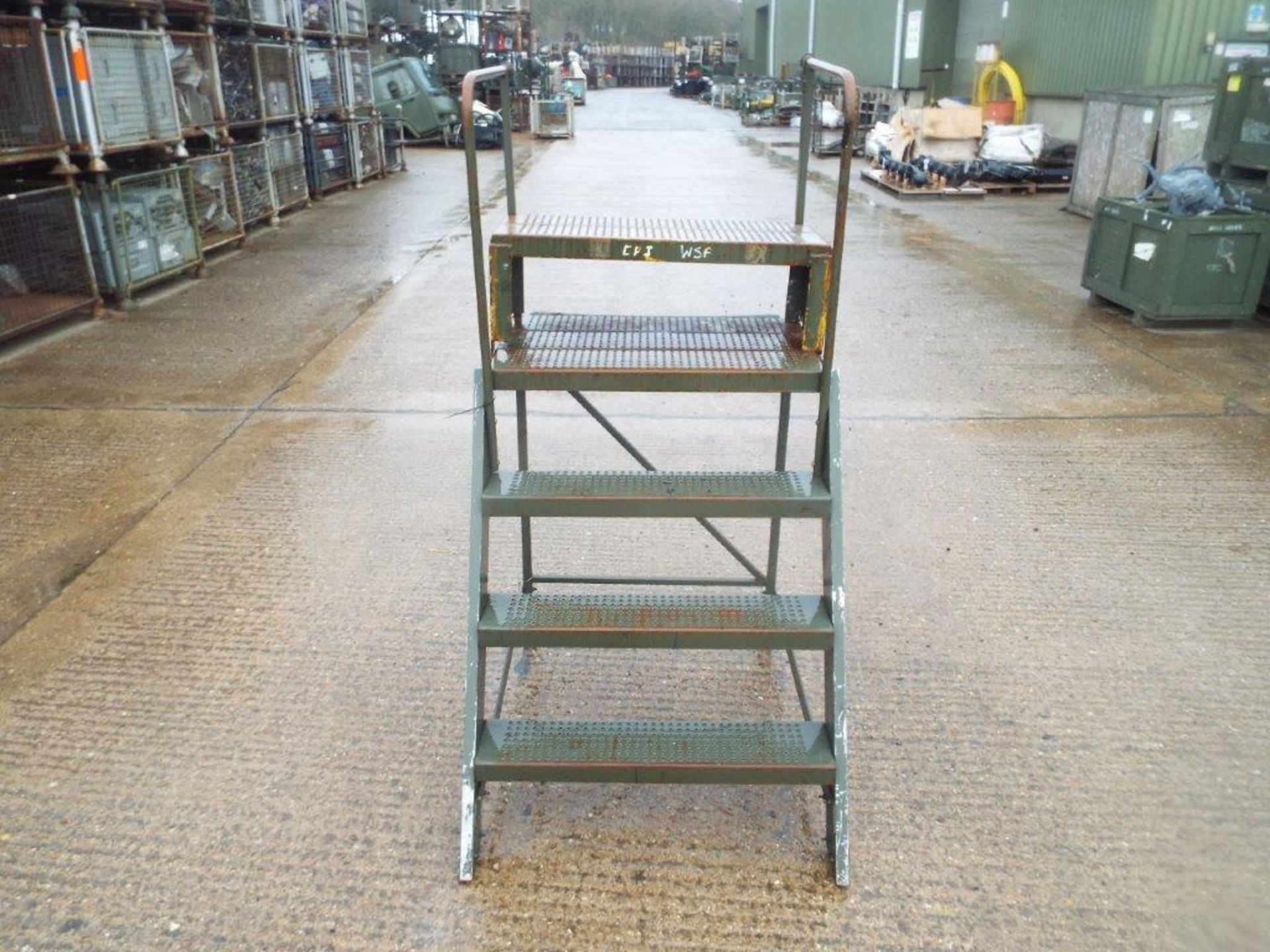 5-Step Mobile Warehouse Ladder - Image 2 of 8