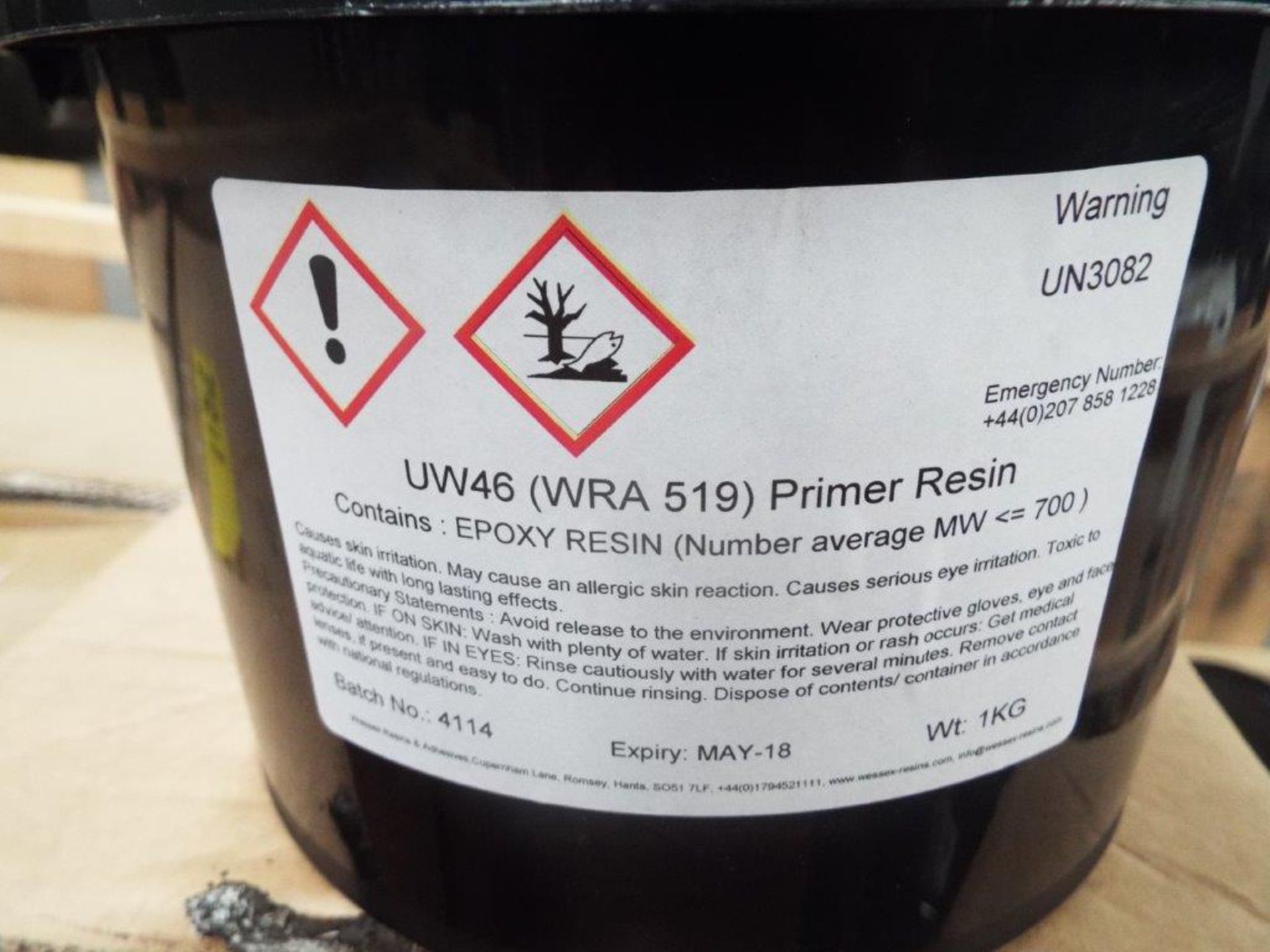 Approx 39 x Unissued Cans of UW46 Epoxy Resin - Image 2 of 4