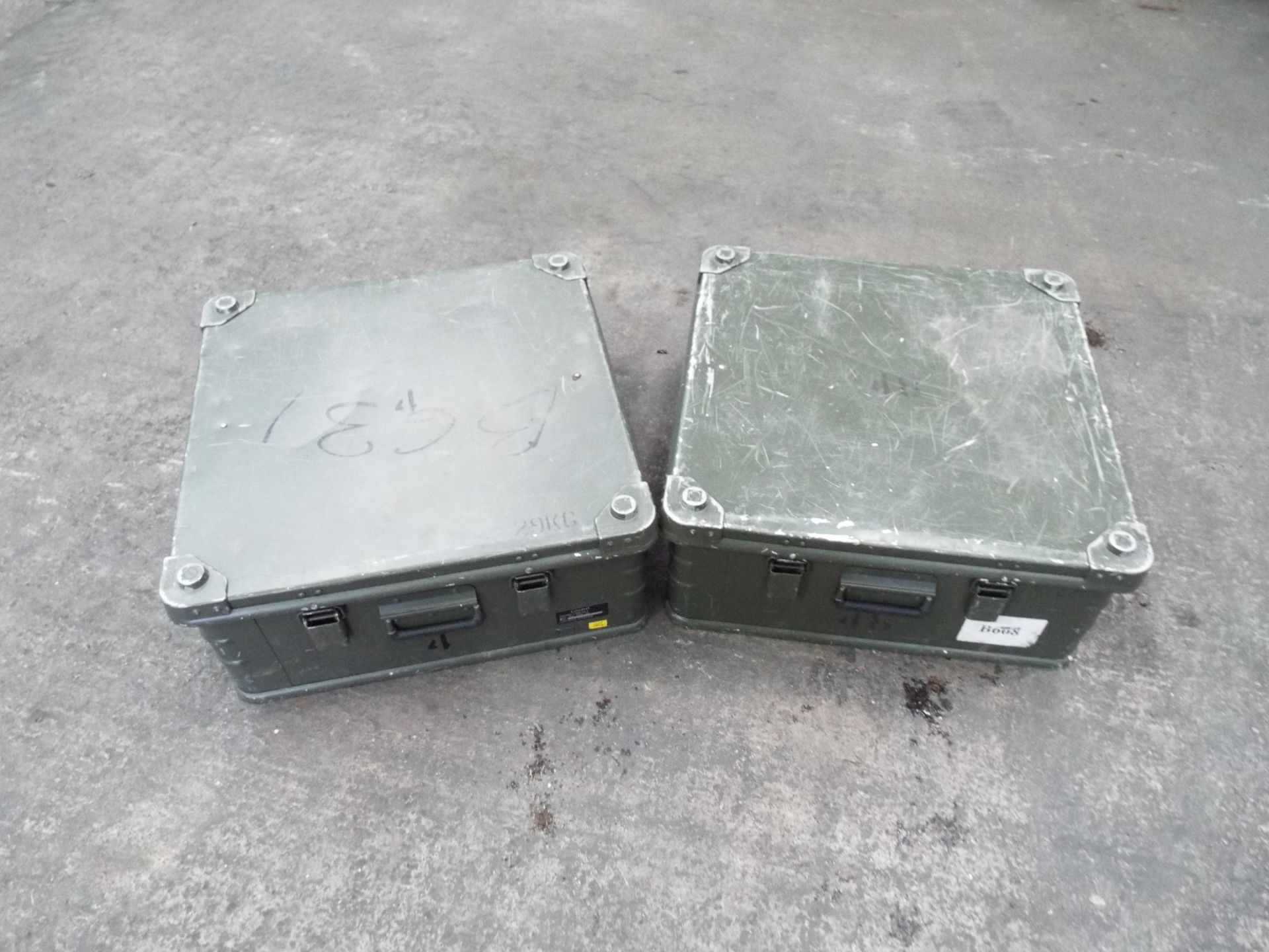 2 x Heavy Duty Zarges Aluminium Cases