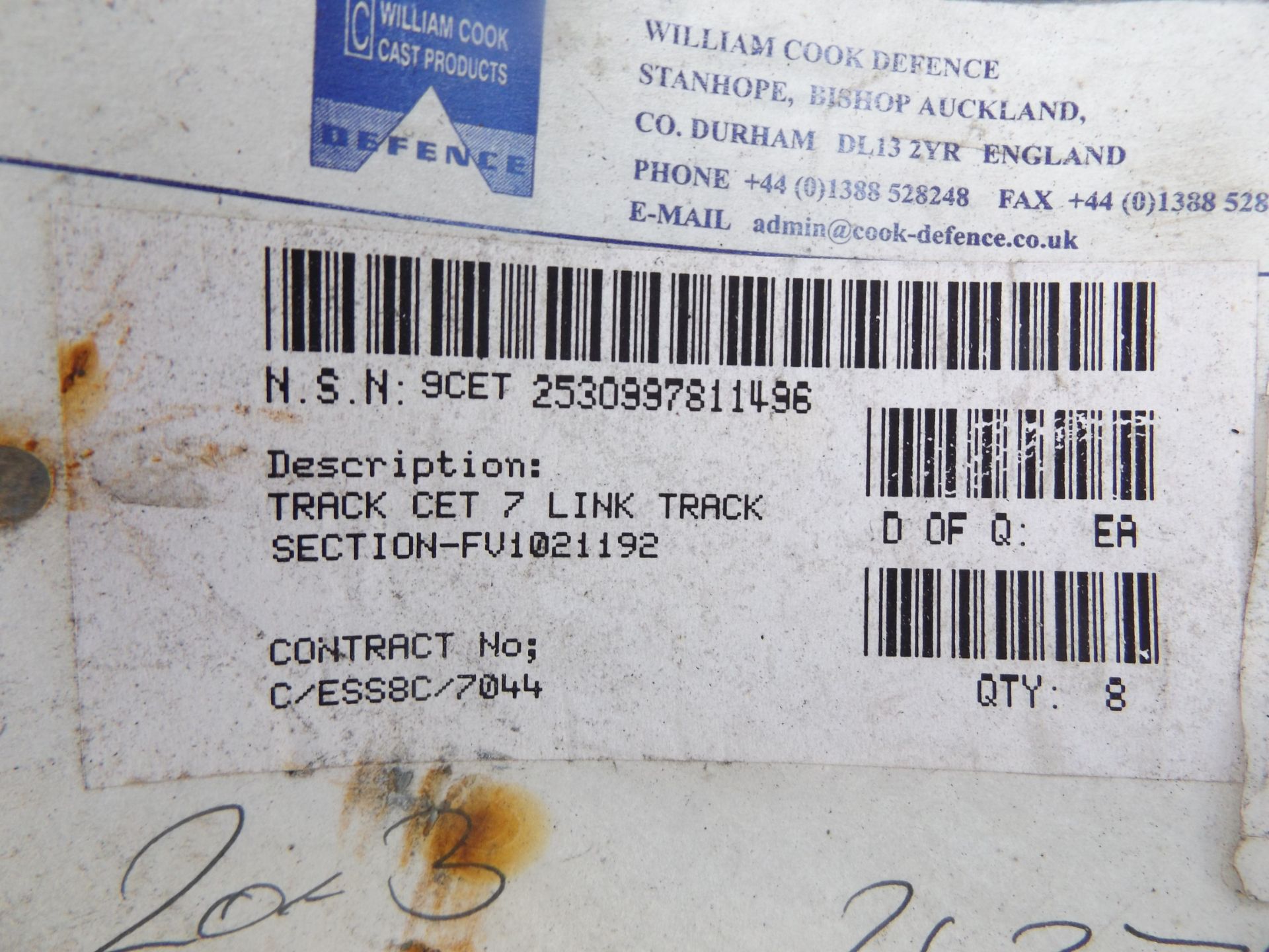 8 x Unissued CET 7 Link Track Sections P/No FV1021192 - Image 5 of 5