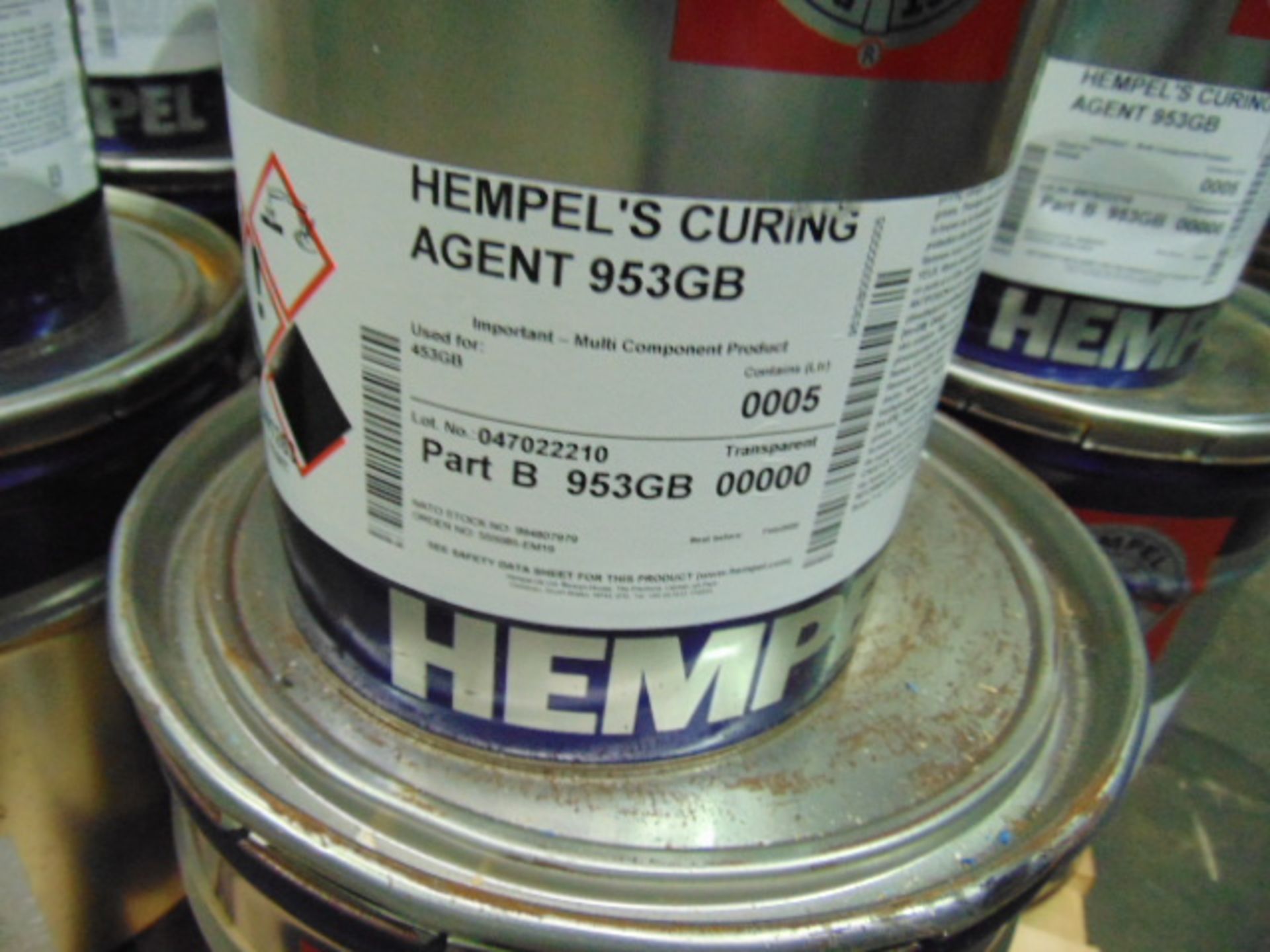10 x Hempels Deck Marking Paint and Curing Agent - Image 4 of 5