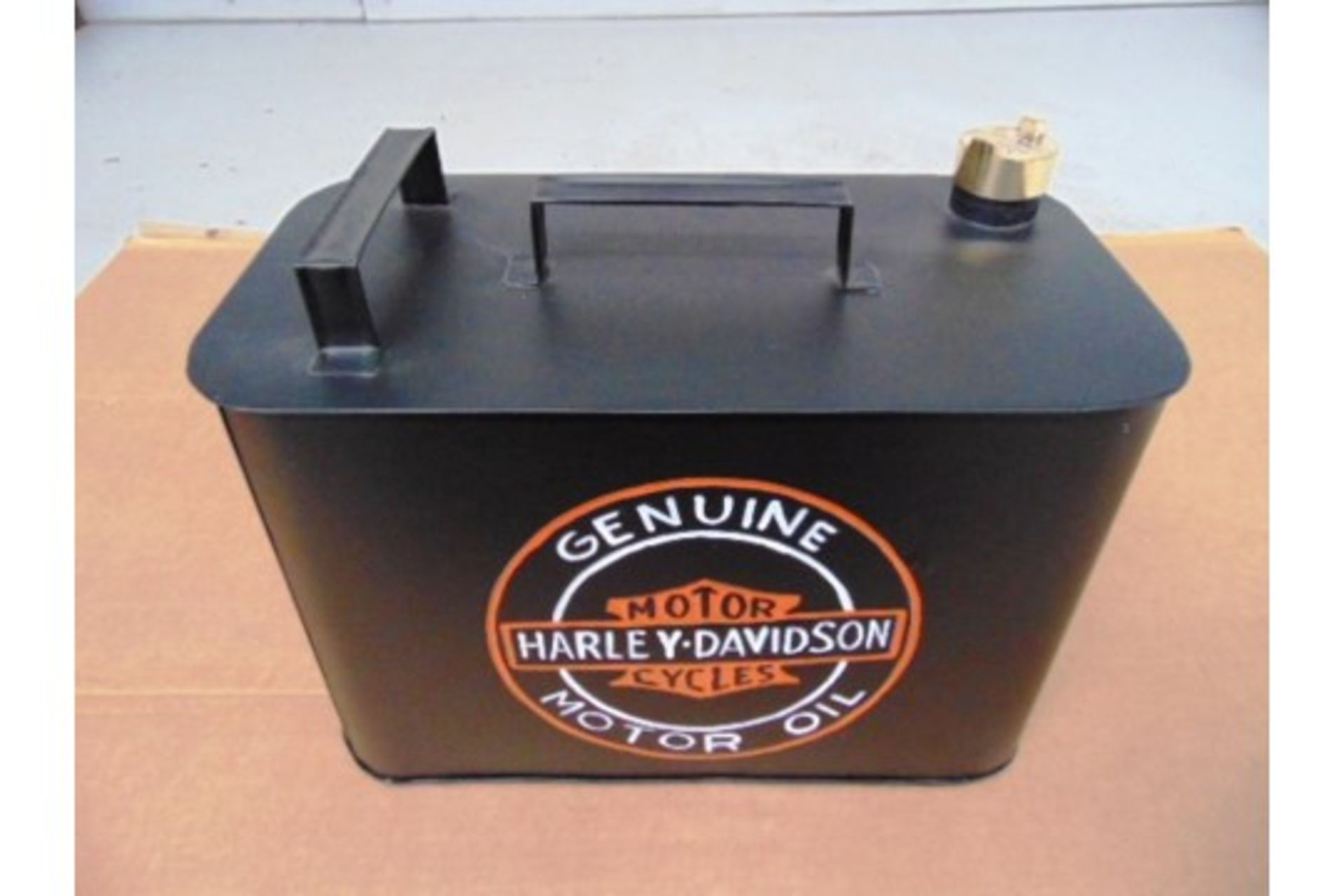Reproduction Harley Davidson Branded Oil Can - Bild 2 aus 4