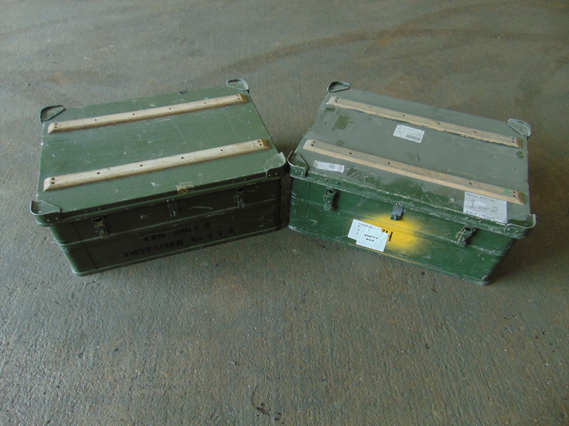 2 x Heavy Duty Zarges Aluminium Cases