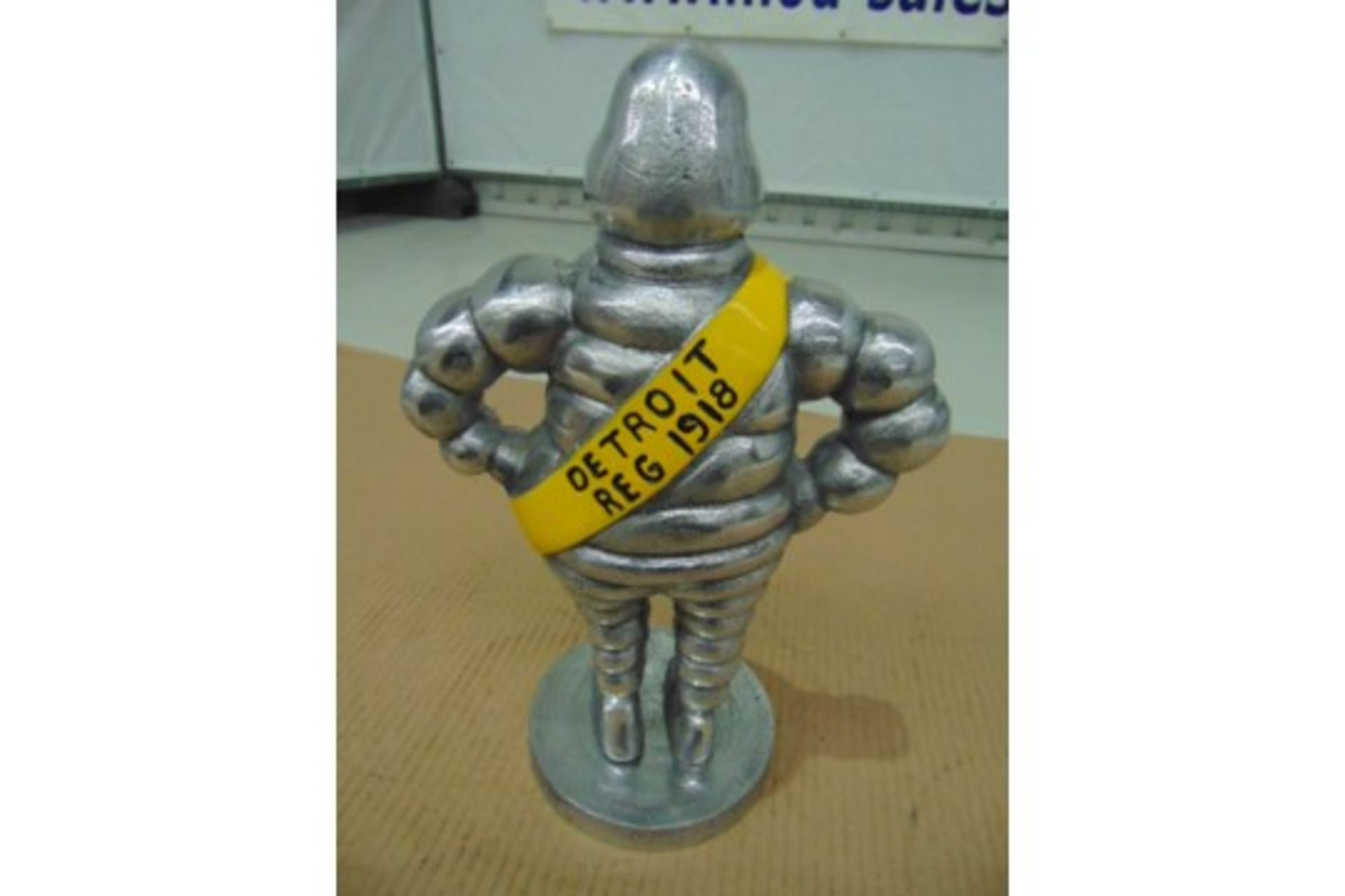 15" Polished Aluminium Detroit Reg 1918 Michelin Man - Image 3 of 7