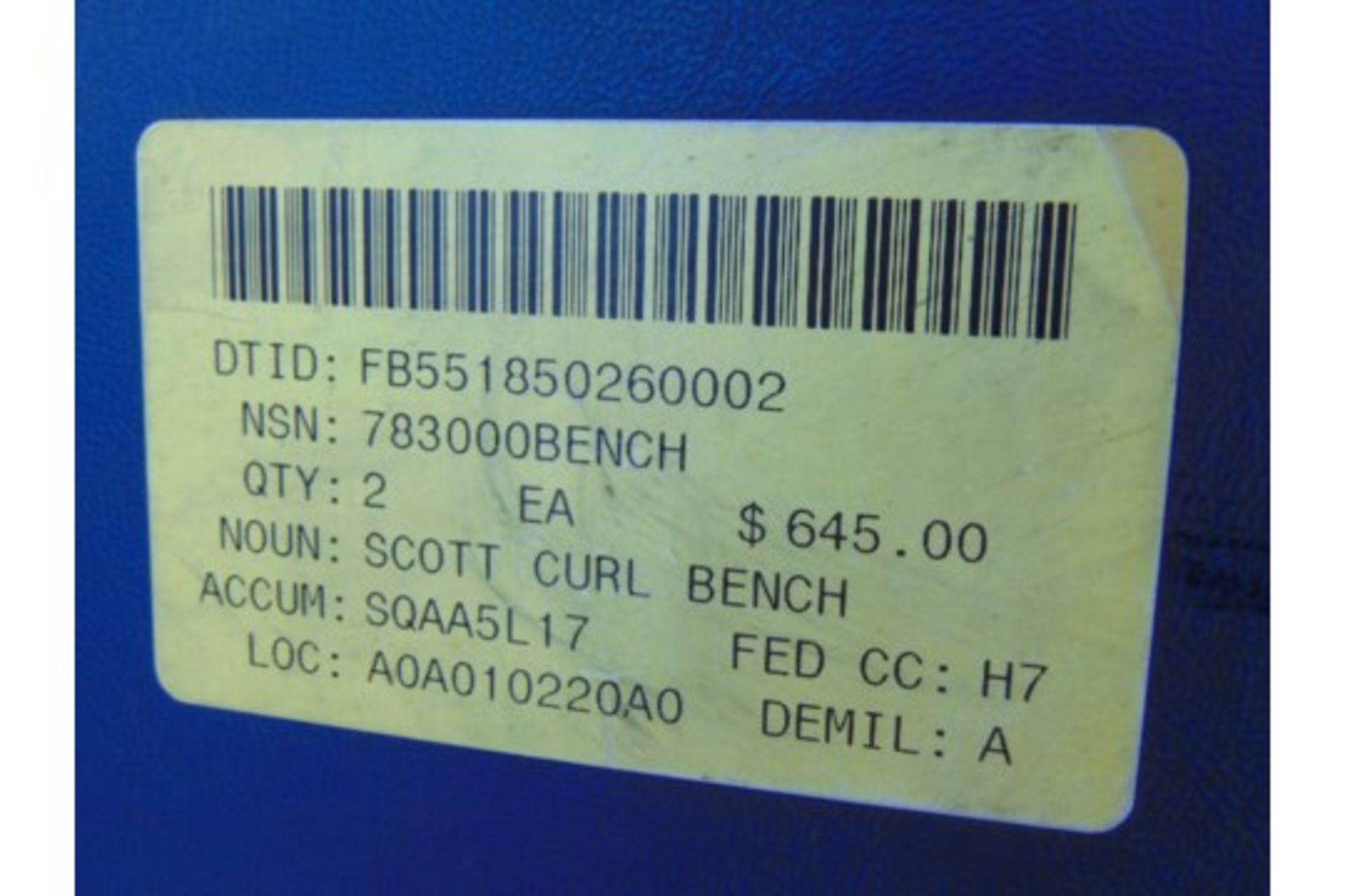 Cybex Scott Curl Bench - Image 7 of 7