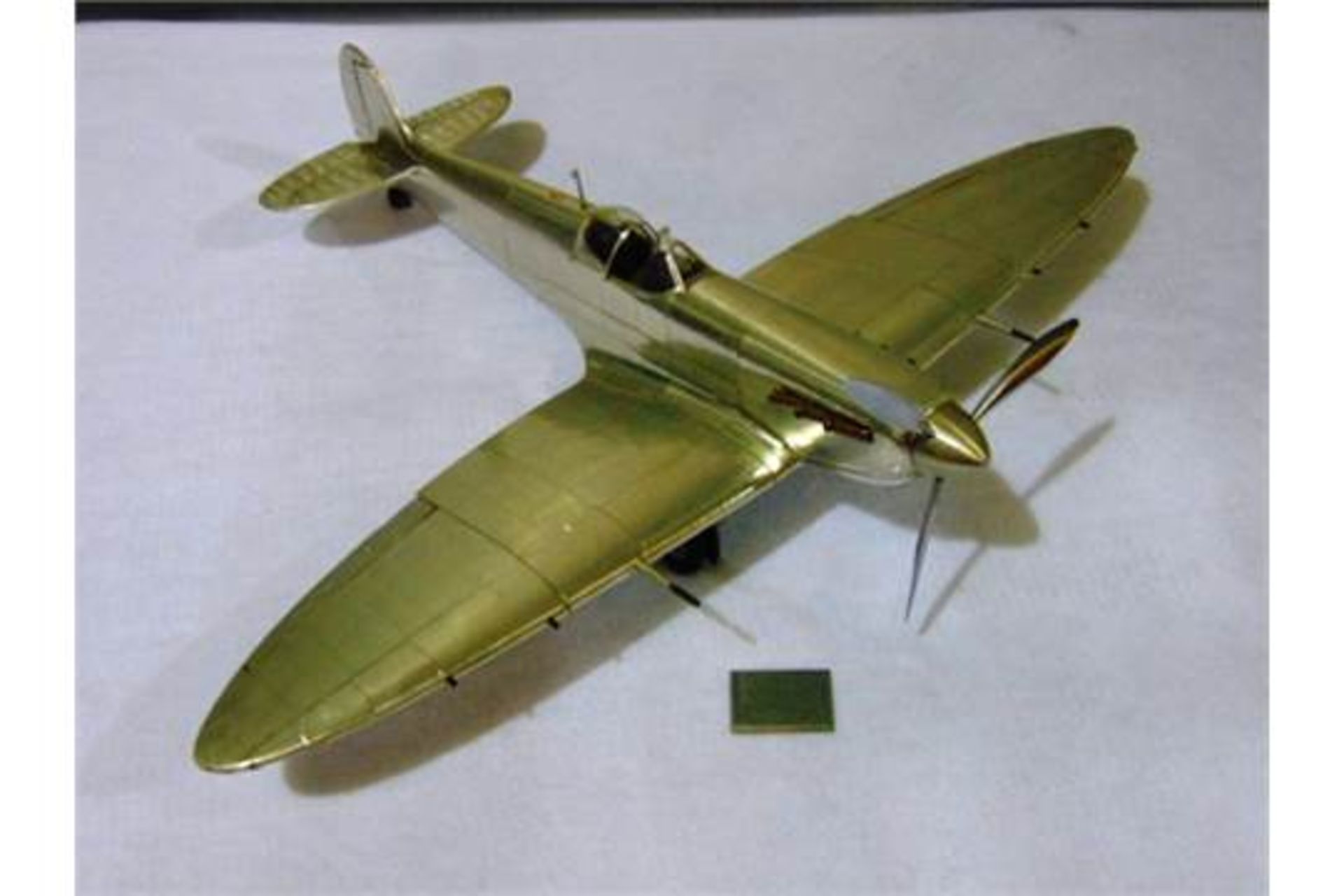 WWII Supermarine Spitfire Aluminium Scale Model - Image 2 of 12