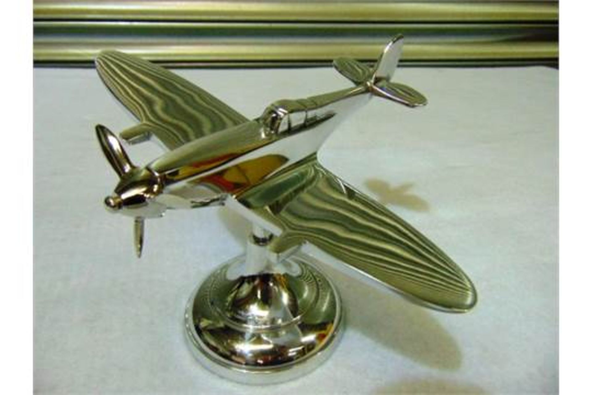 Aluminium Desktop WWII Supermarine Spitfire Model