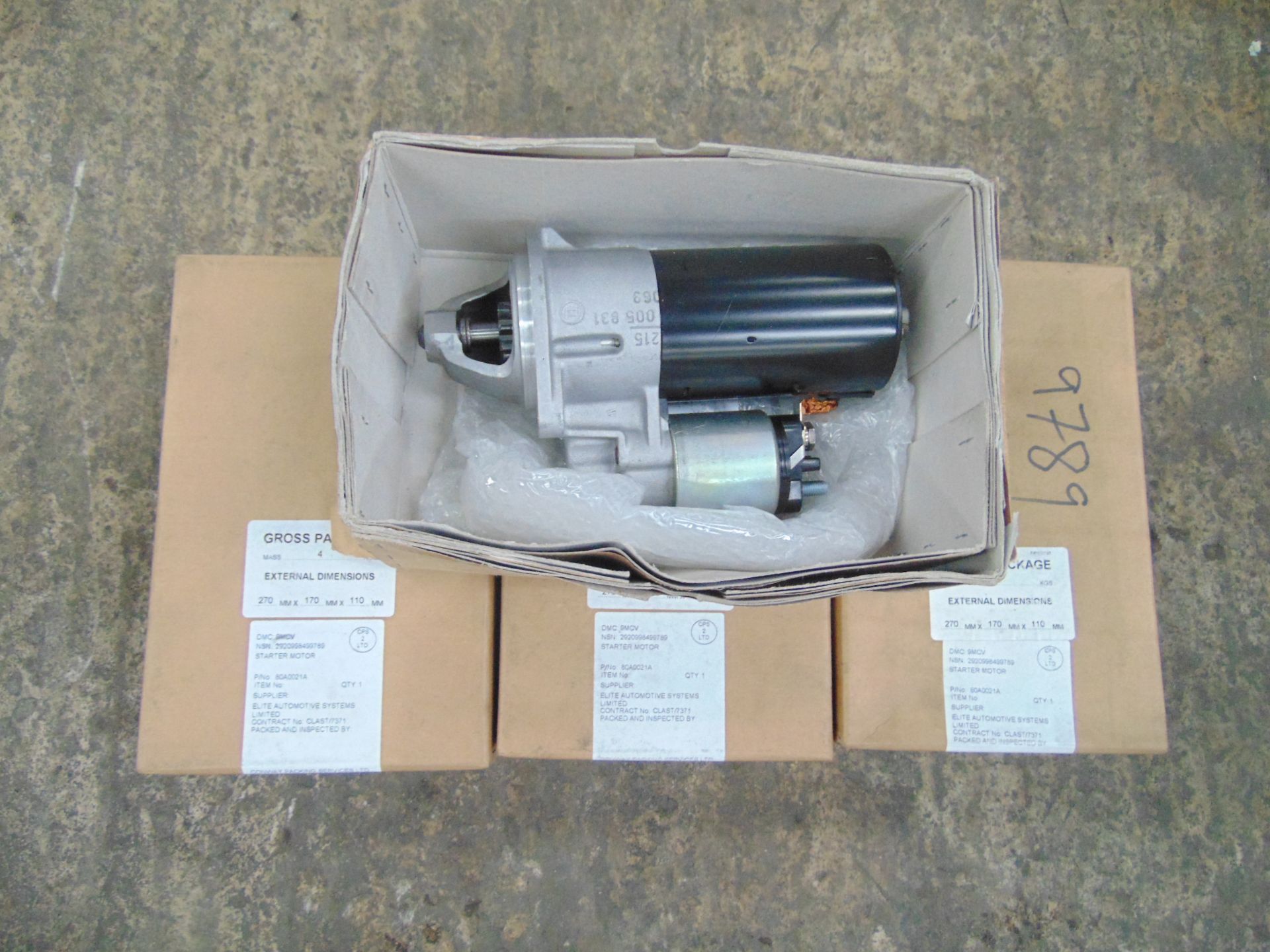 4 x Bosch Starter Motor. P/No 0 001 111 003