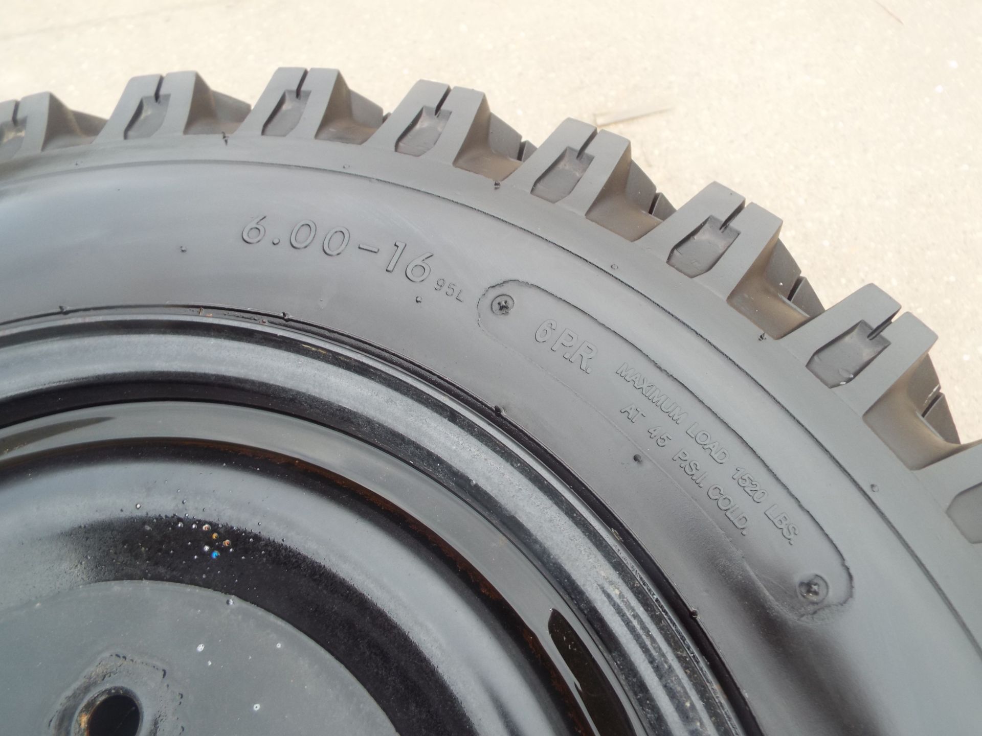 4 x Deestone Extra Traction 6.00-16 Tyres with 5 Stud Rims - Image 5 of 7