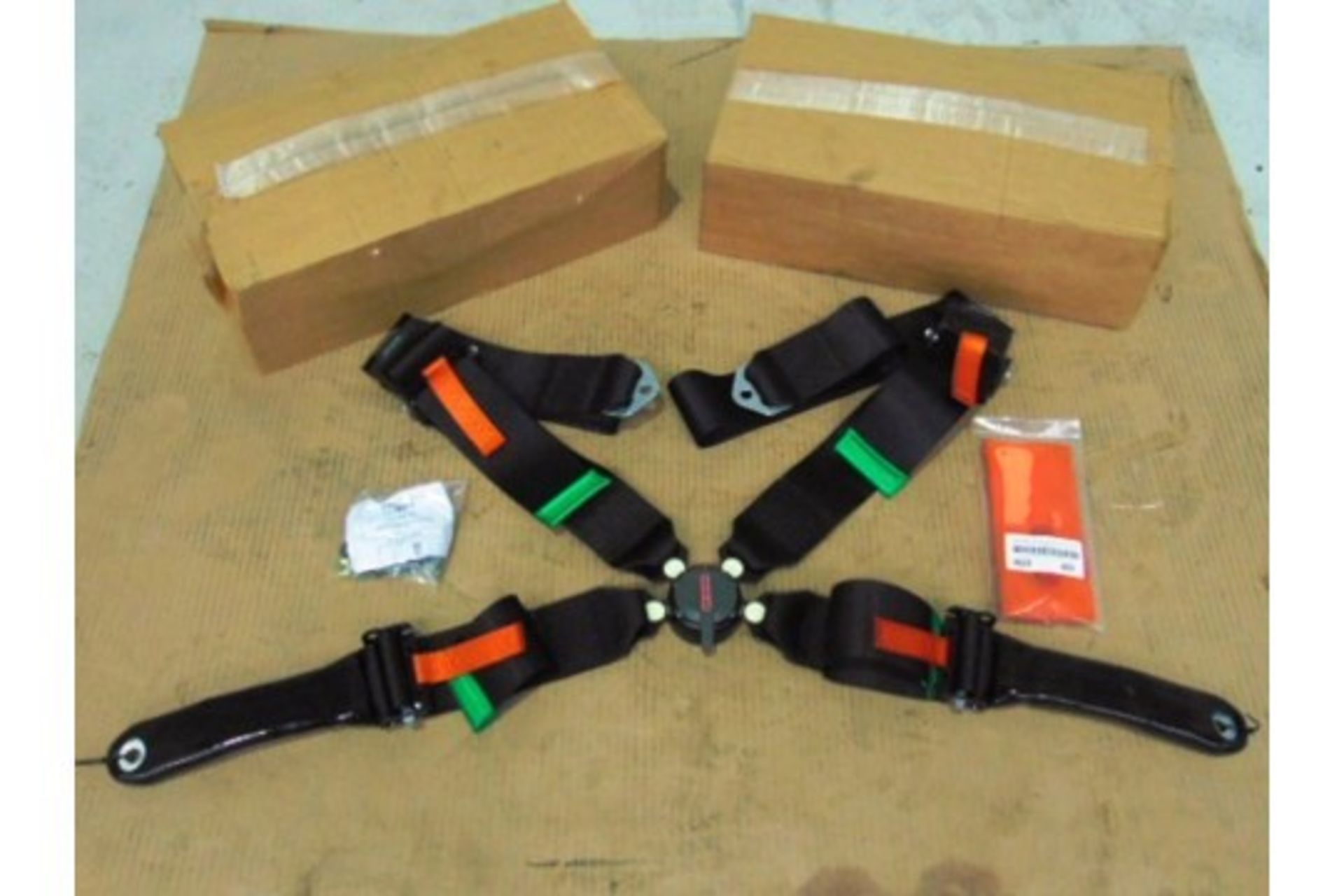 2 x Securon 720BL/V5 4 Point Troop Seat Restraint Harnesses