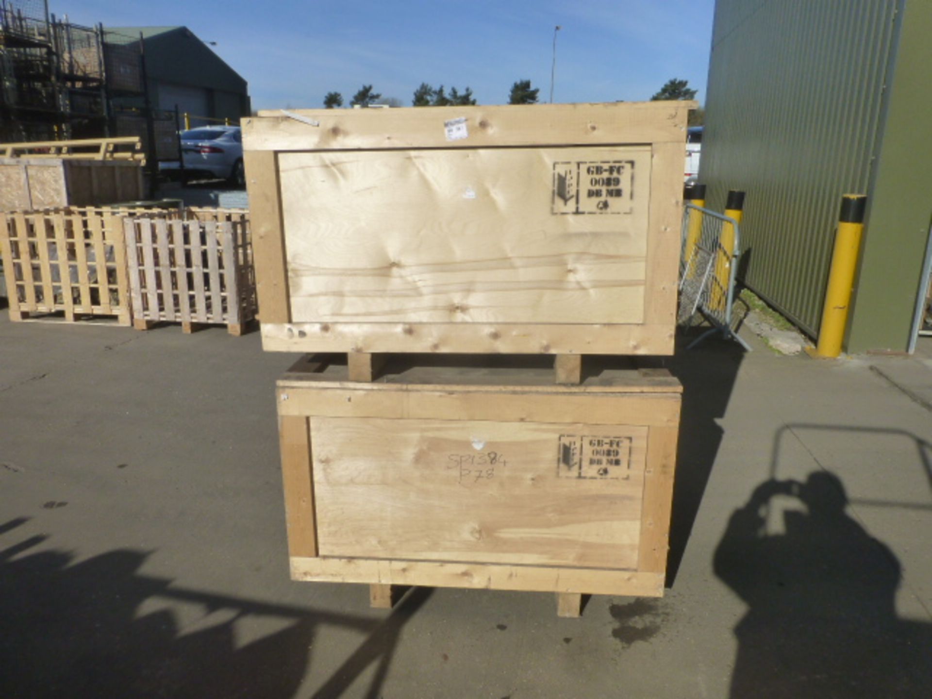 2 x Large Wooden Packing Crates - Bild 3 aus 5