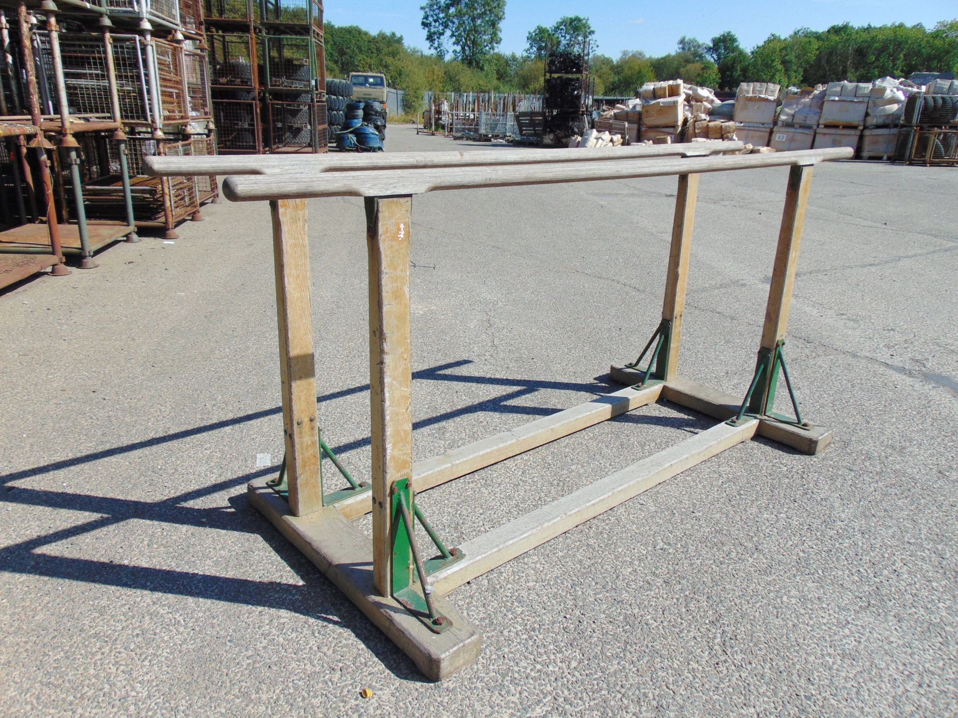 Vintage Wooden Gymnastics Parallel Bars