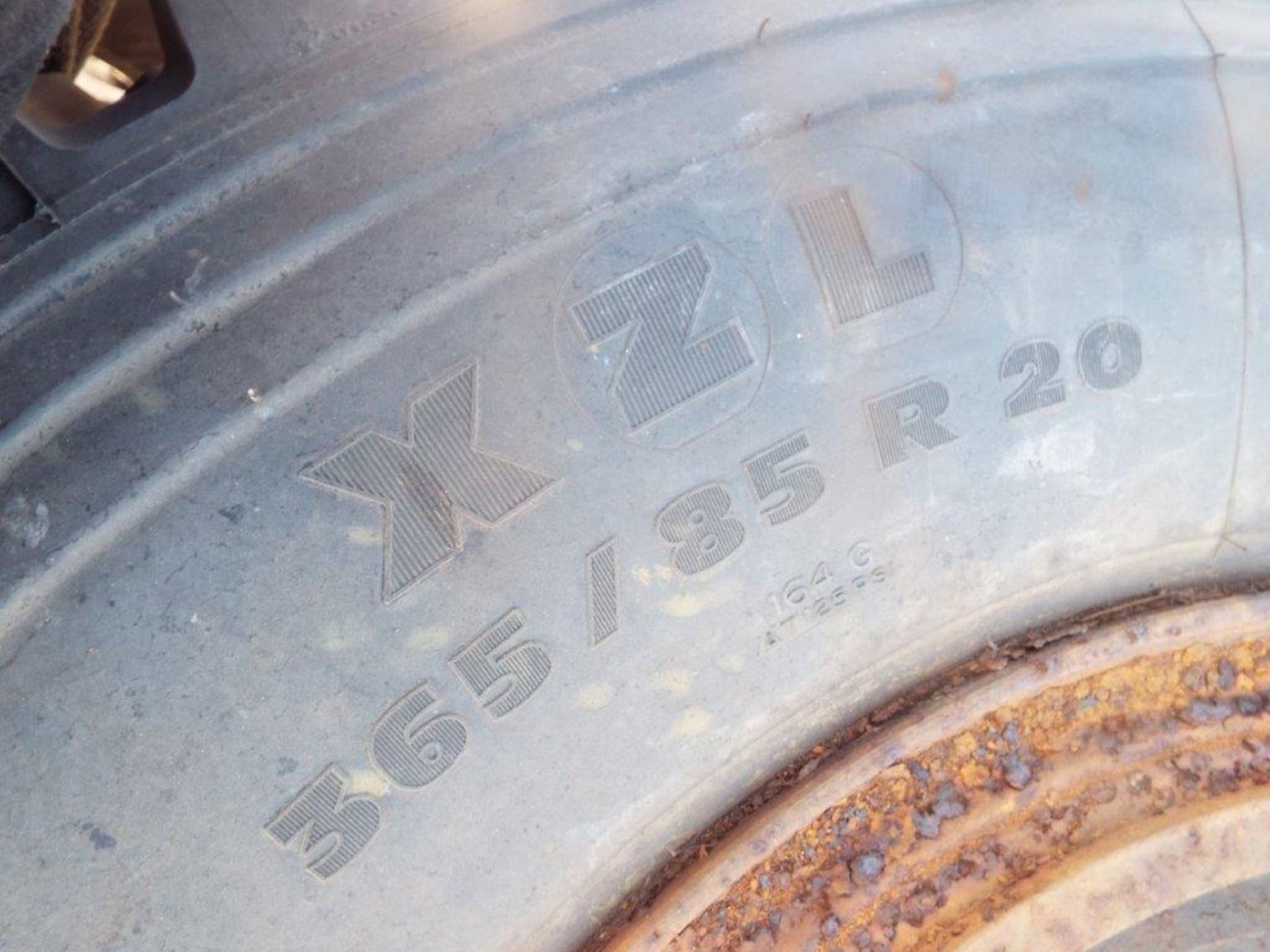 4 x Michelin XZL 365/85 R20 Tyres with Runflat Inserts and 10 Stud Rims - Image 7 of 9