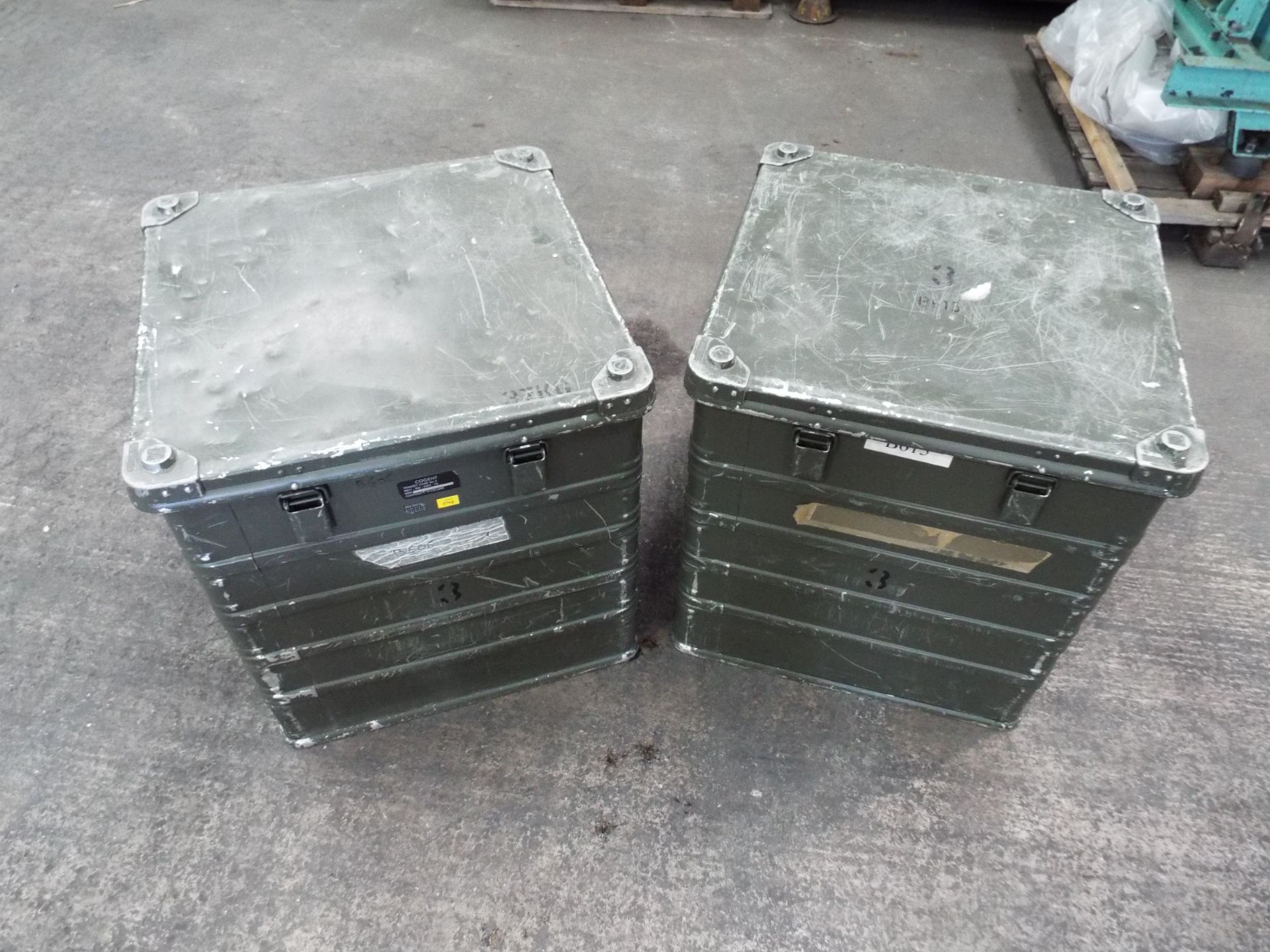 2 x Heavy Duty Zarges Aluminium Cases