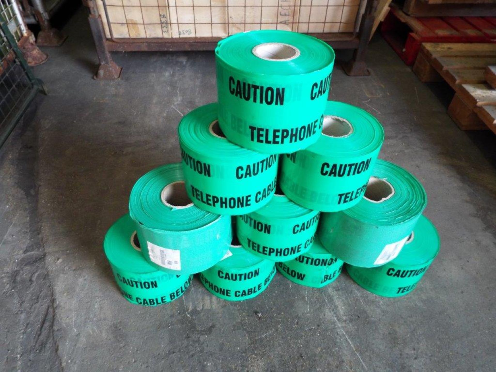 10 x Rolls of Green Telephone Heptape