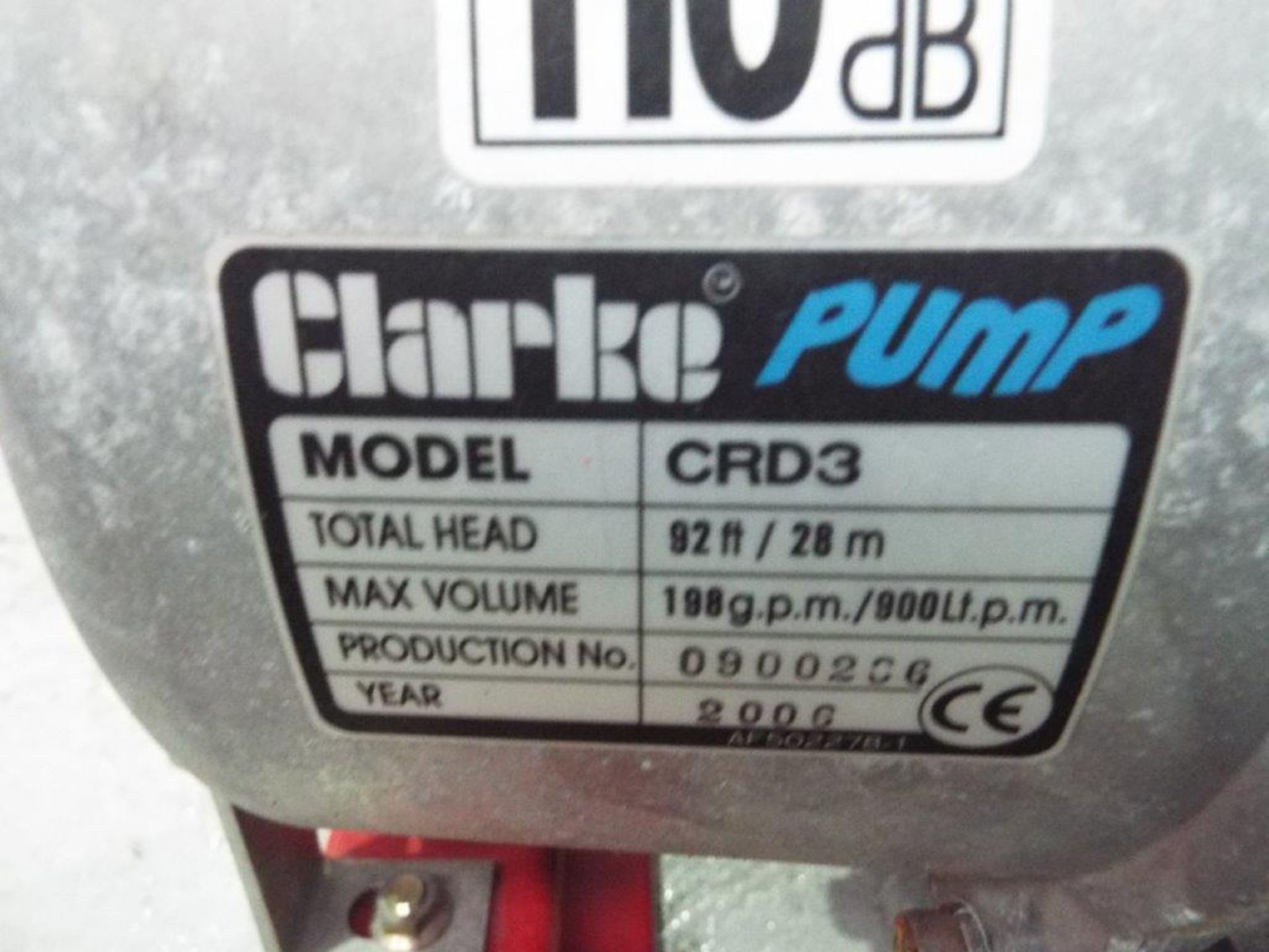 Robin DY23 Powered Clarke CRD3 Water Pump - Image 9 of 10