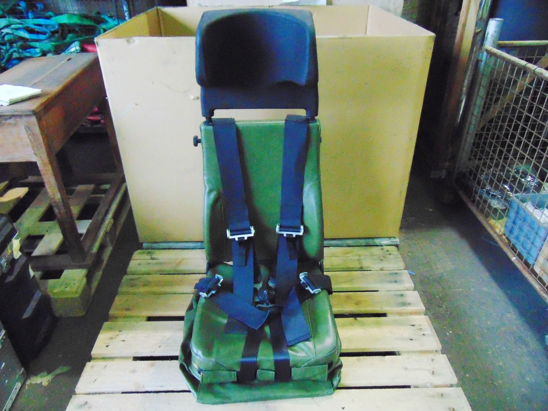 Unissued Vehicle Operators Seat with Harness