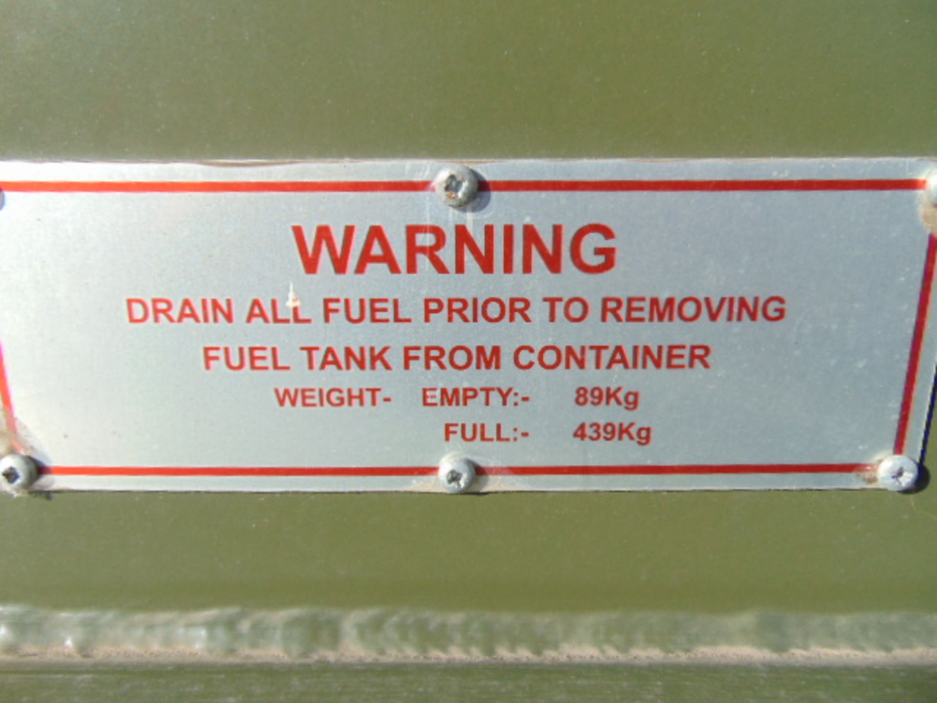 400L Fuel Tank Assy - Image 8 of 8