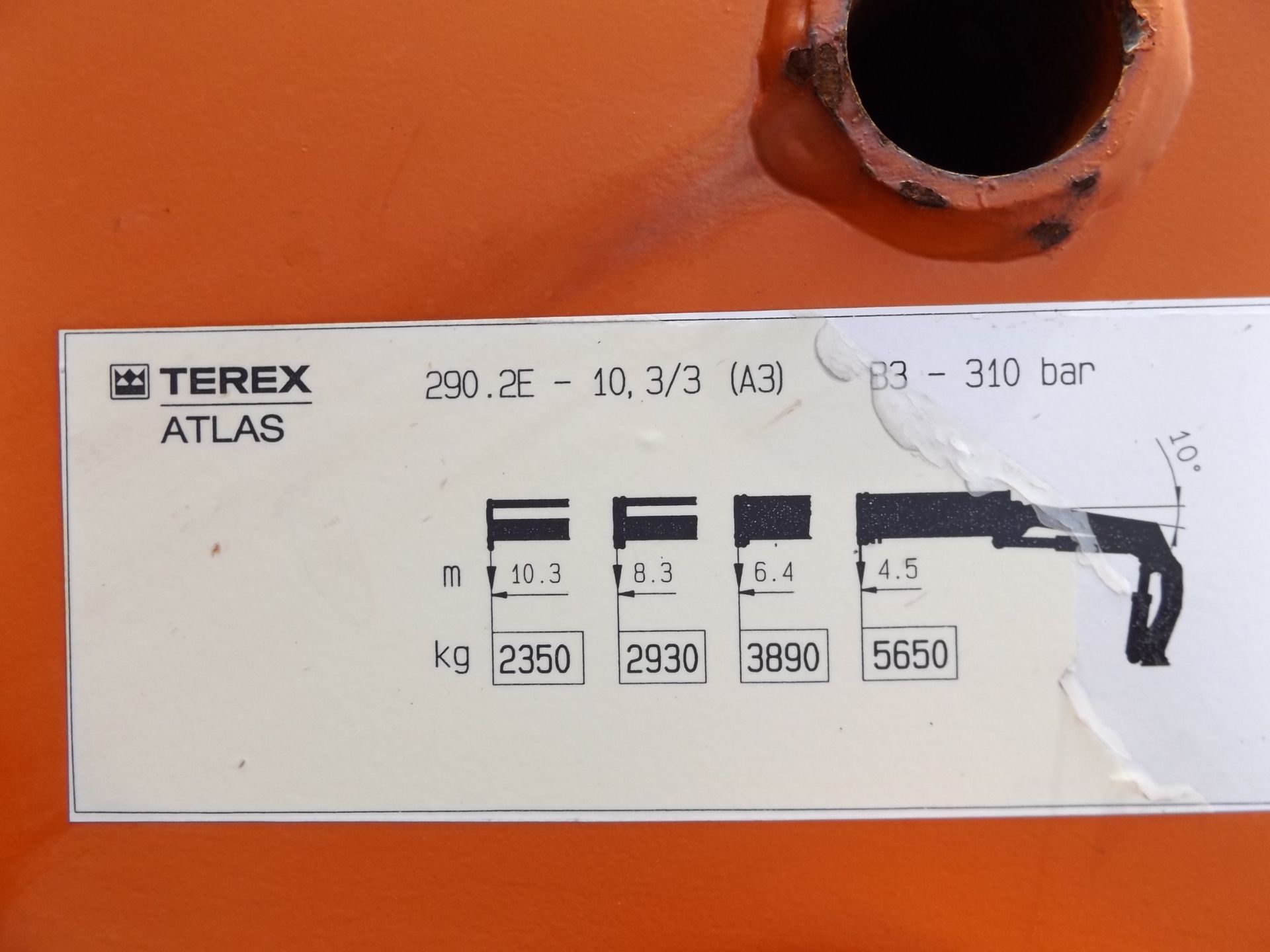 Terex Atlas 290.2 E-A3 Hydraulic Truck Mounted Loading Crane - Bild 7 aus 17