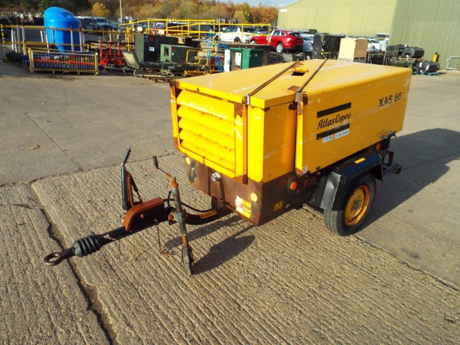 Atlas Copco XAS 66 Trailer Mounted Air Compressor - Image 3 of 19