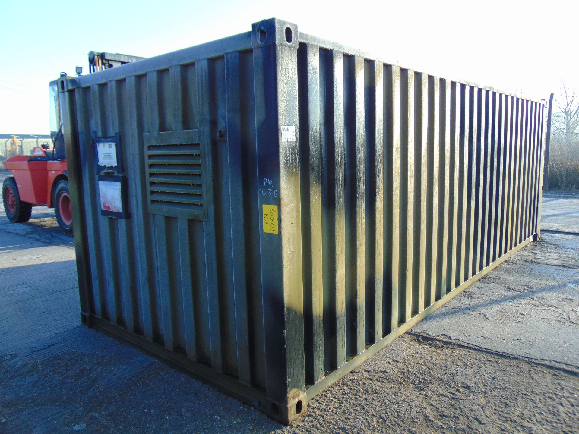 20ft ISO Shipping Container complete with fitted internal roller racking storage system - Image 3 of 11