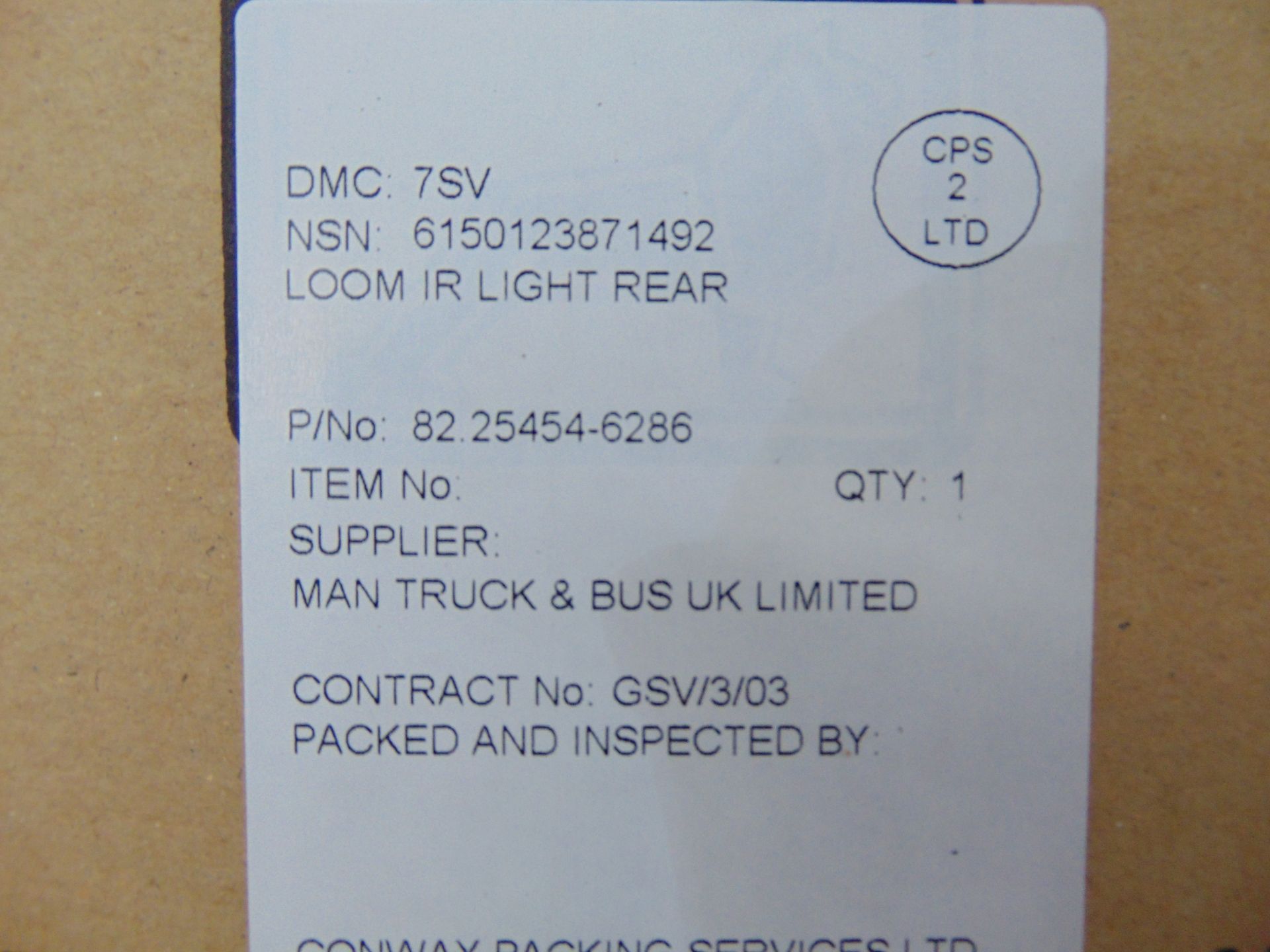 19 x Man Rear Light Harness P/No 82.25454-6286 - Image 6 of 6