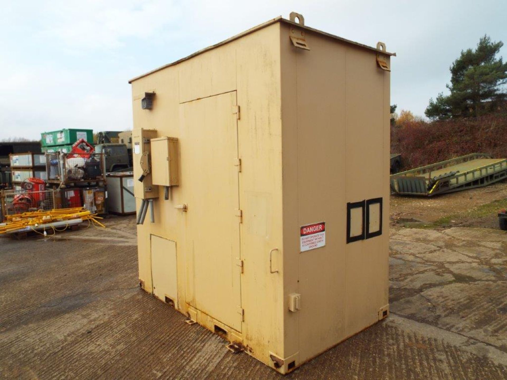 Heavy Duty Steel Portable Storage Unit C/W Twist Locks, Air Con, Electrics, Lights etc - Image 3 of 19